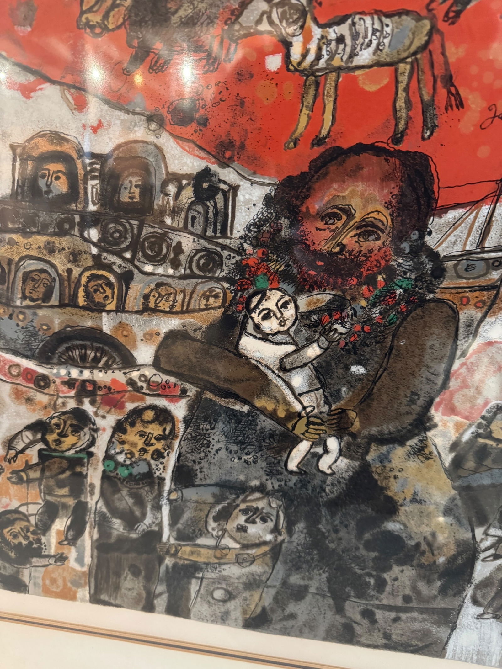 Theo Tobiasse "Jacob et sa Famille Arrivent an Egypte" Lithograph - 5