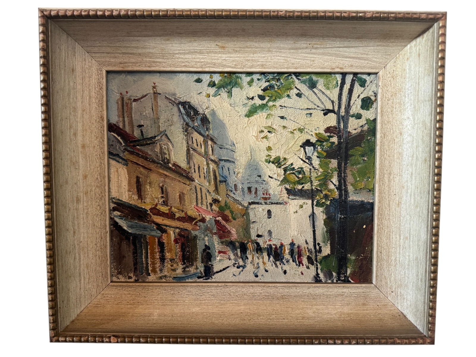 Cityscape Original Oil: Image dimensions: 8 x 10Frame dimensions: 12 x 14Artist: UnknownPhotos are part of the description and should tell the whole story.