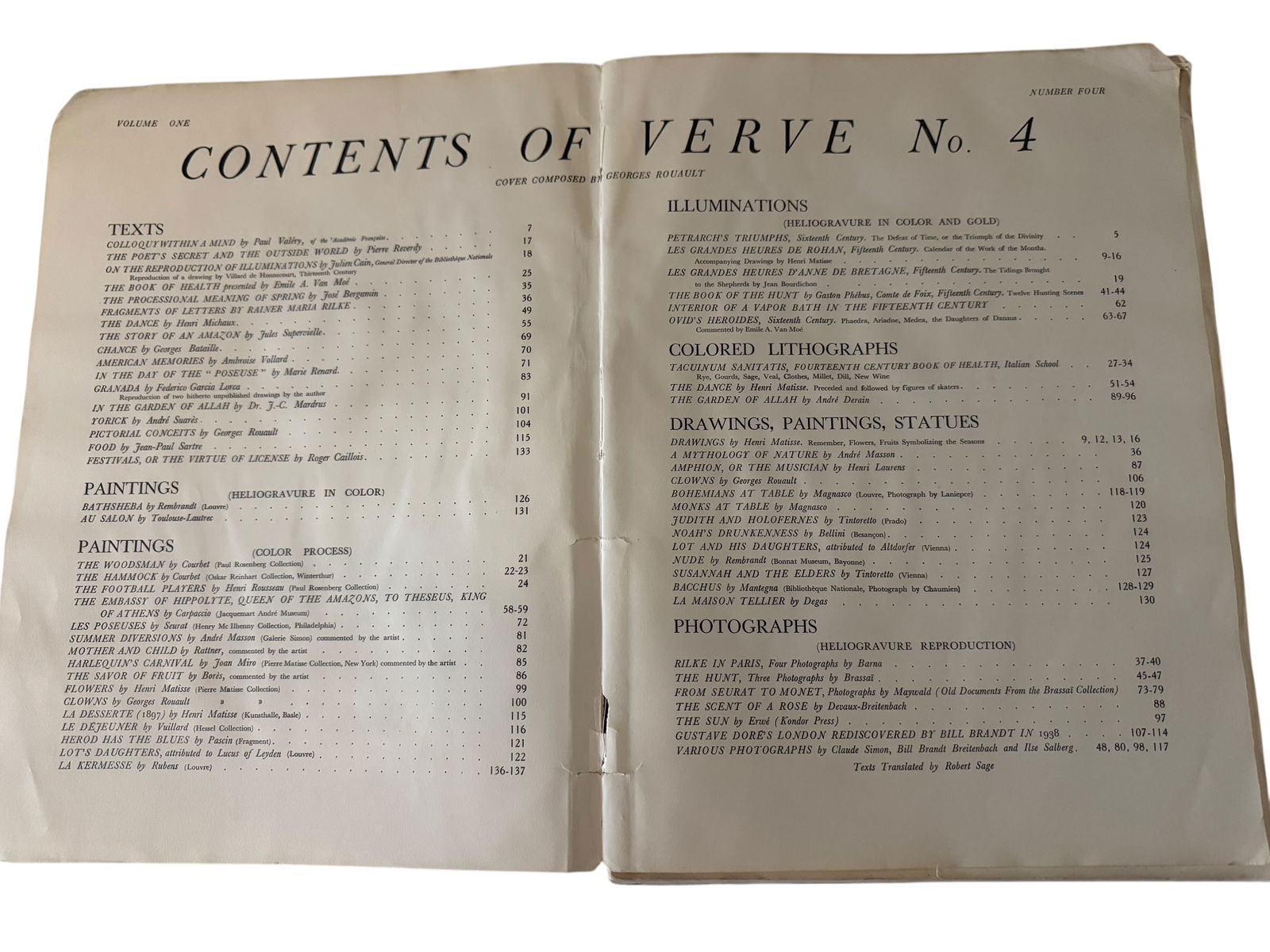 Verve Volume 1 No. 4 1939 French Art Book - 3