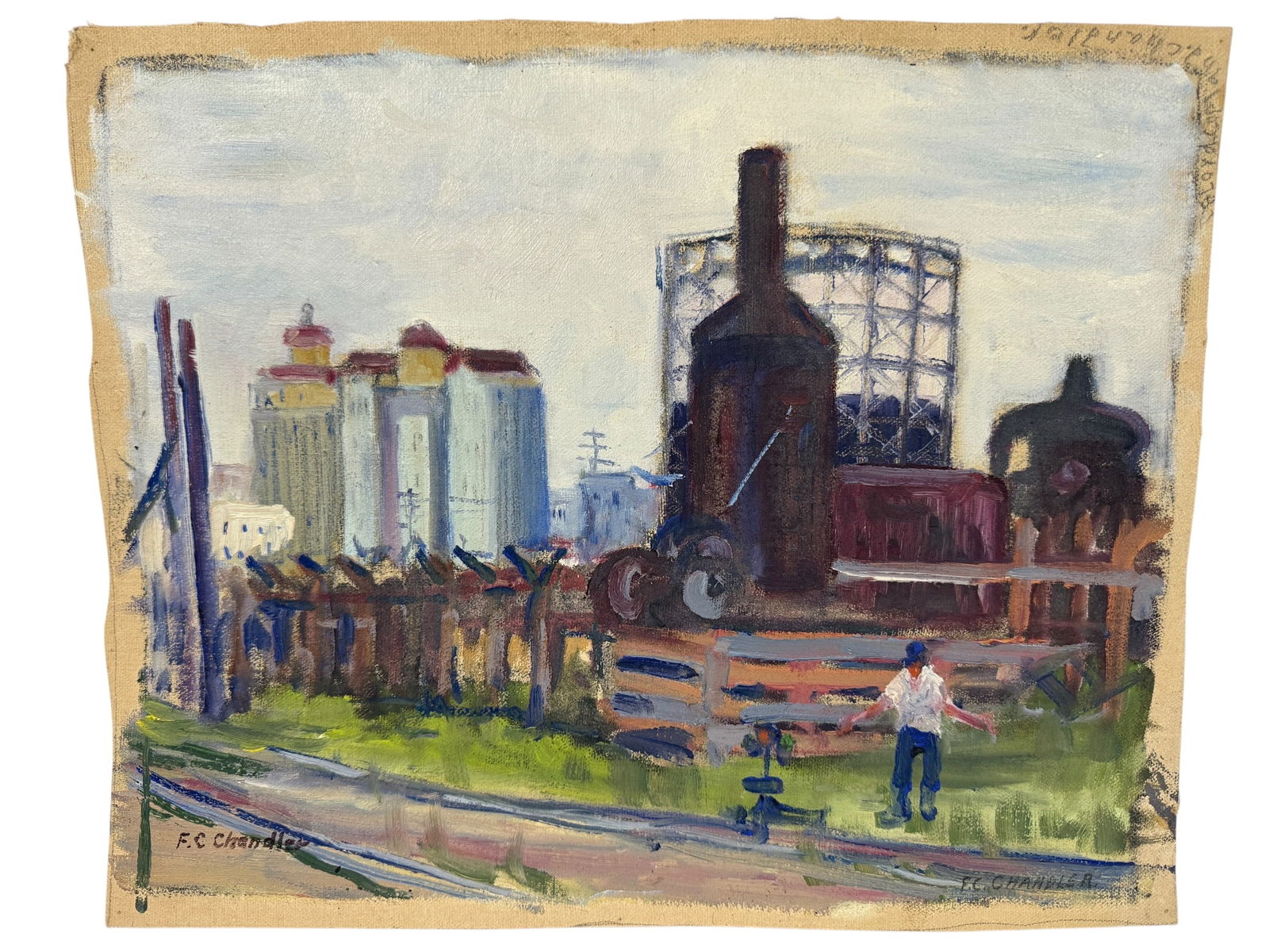 Collection of 4 Floyd C. Chandler Original Oils - 5