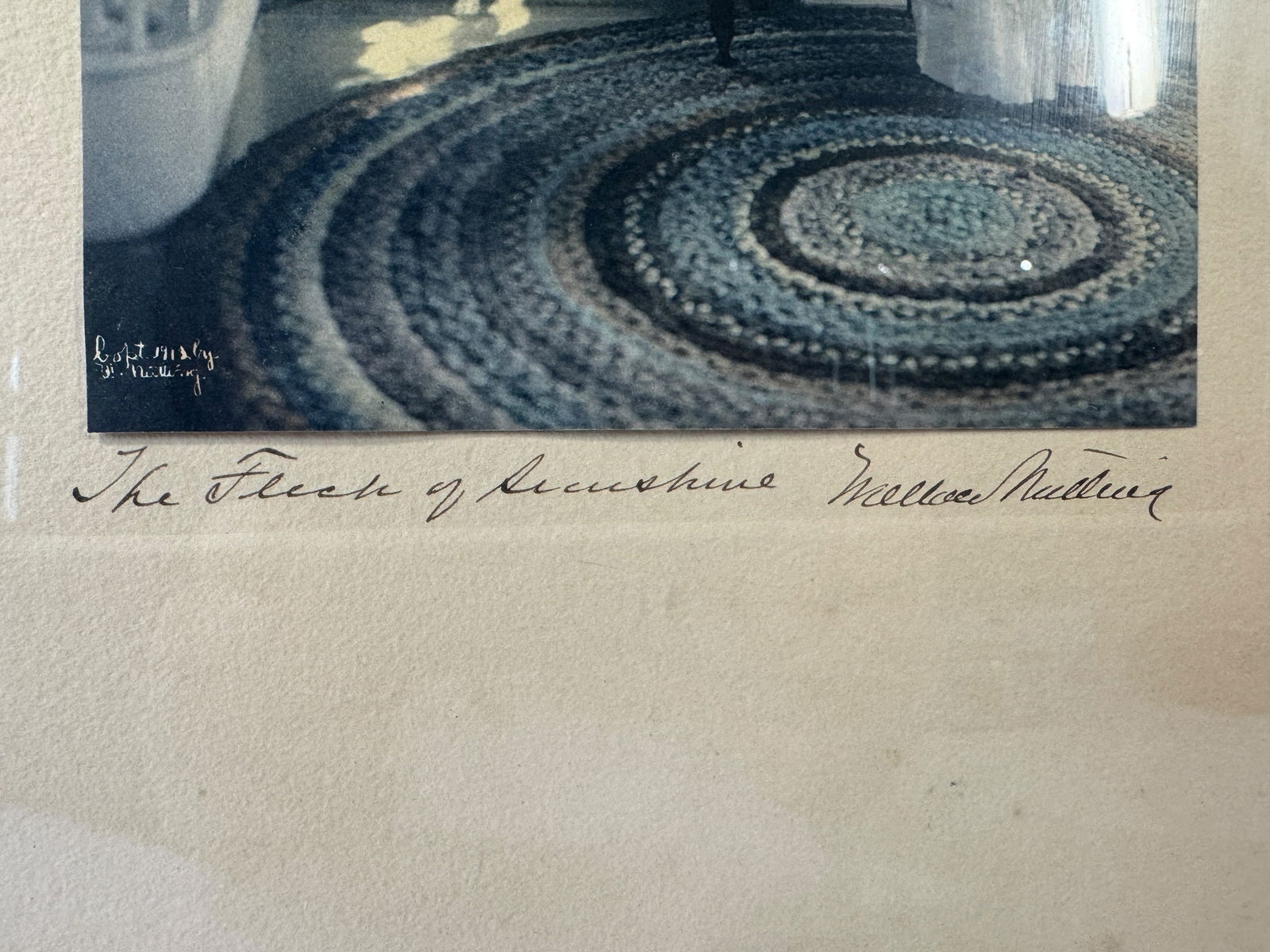Wallace Nutting "The Fleck of Sushine" Hand Painted Photograph - 2
