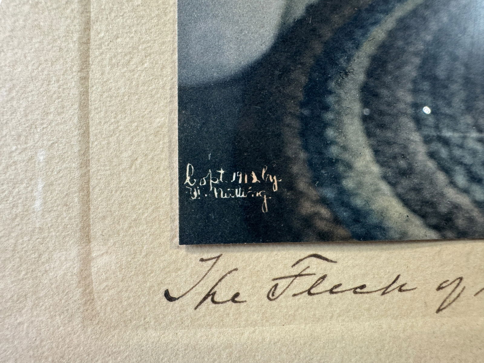 Wallace Nutting "The Fleck of Sushine" Hand Painted Photograph - 3