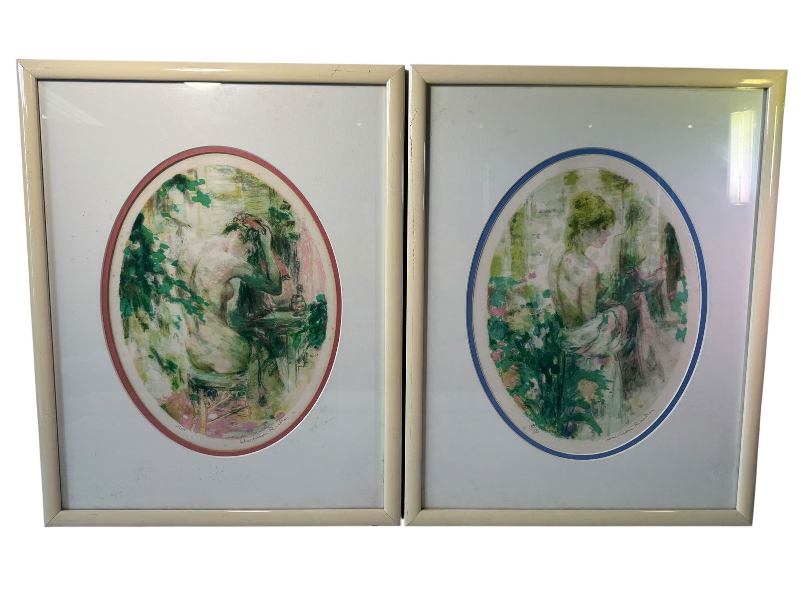 Pair Harrison Rucker Lithographs (1 of 9)