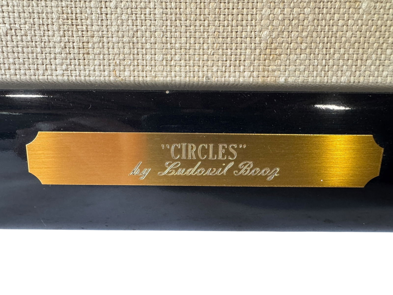 Huge Ludovic Booz "Circles" Original Oil circa 1978 - 5