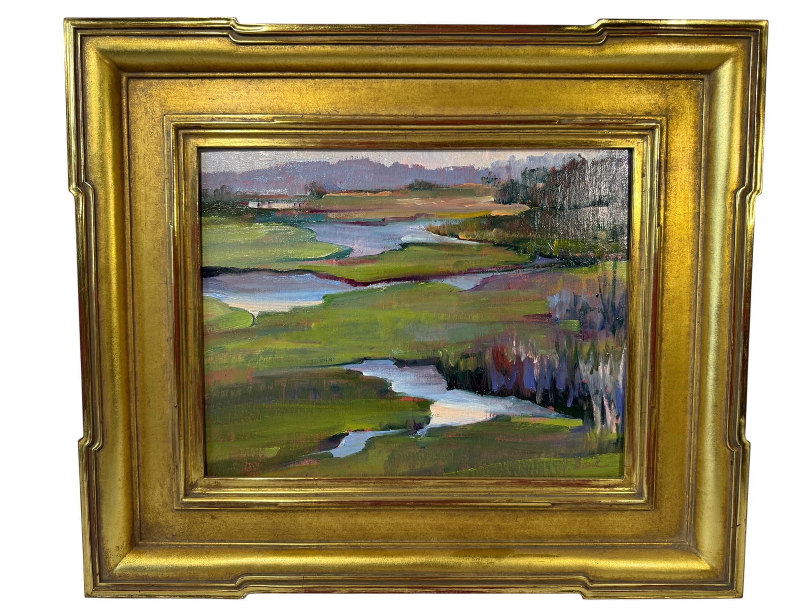 Joli Beal "San Elijo Lagoon" Plein Air Original Oil (1 of 4)