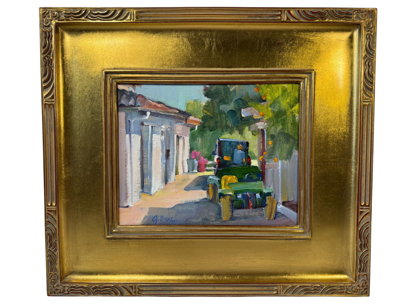 Joli Beal Plien Air Original Oil: Image dimensions: 8 x 10Frame dimensions: 14.75 x 16.75Artist: Joli Beal is a native of California and graduated from UC Irvine. She continued her education by attending The San Diego Design