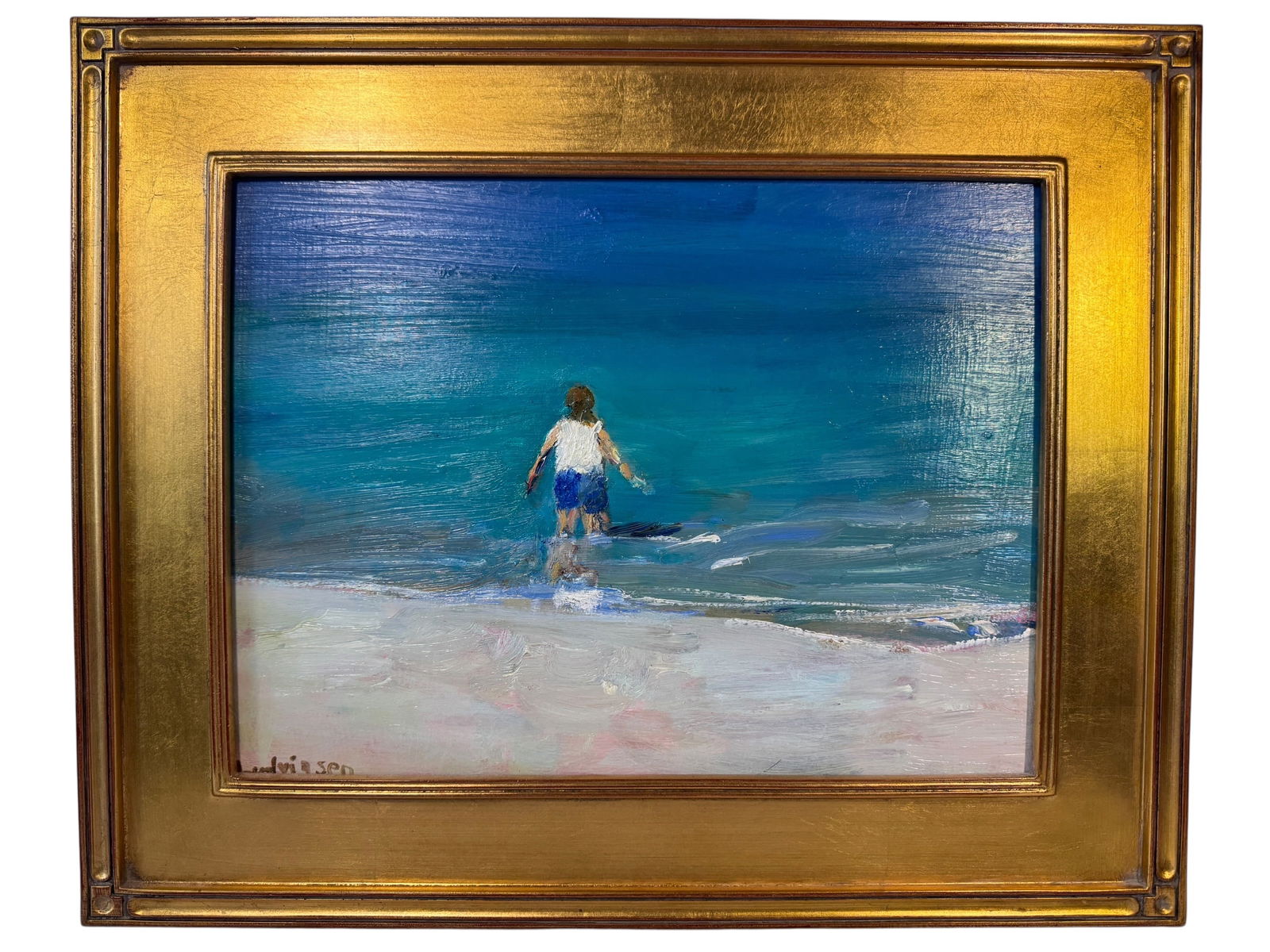 Malcolm Ludvigsen "Cala de Deia Mallorca" Plein Air Original Oil (1 of 4)