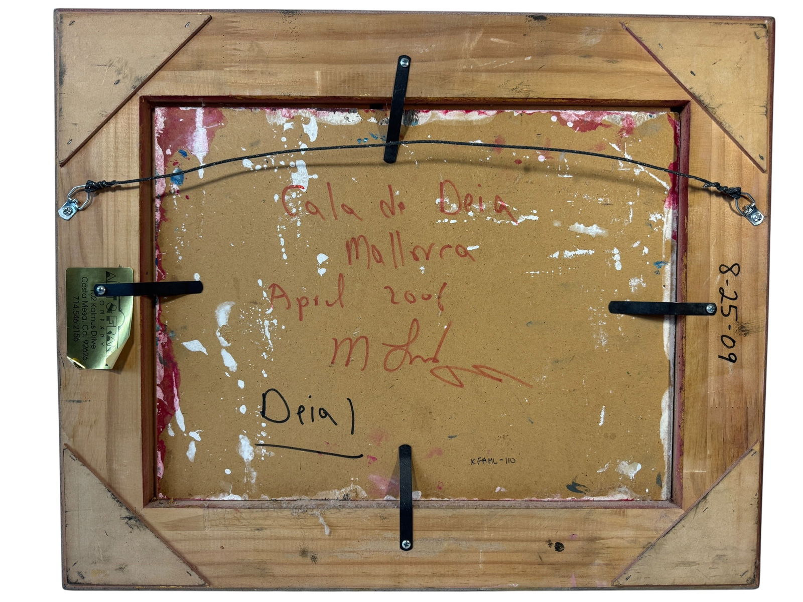 Malcolm Ludvigsen "Cala de Deia Mallorca" Plein Air Original Oil - 4