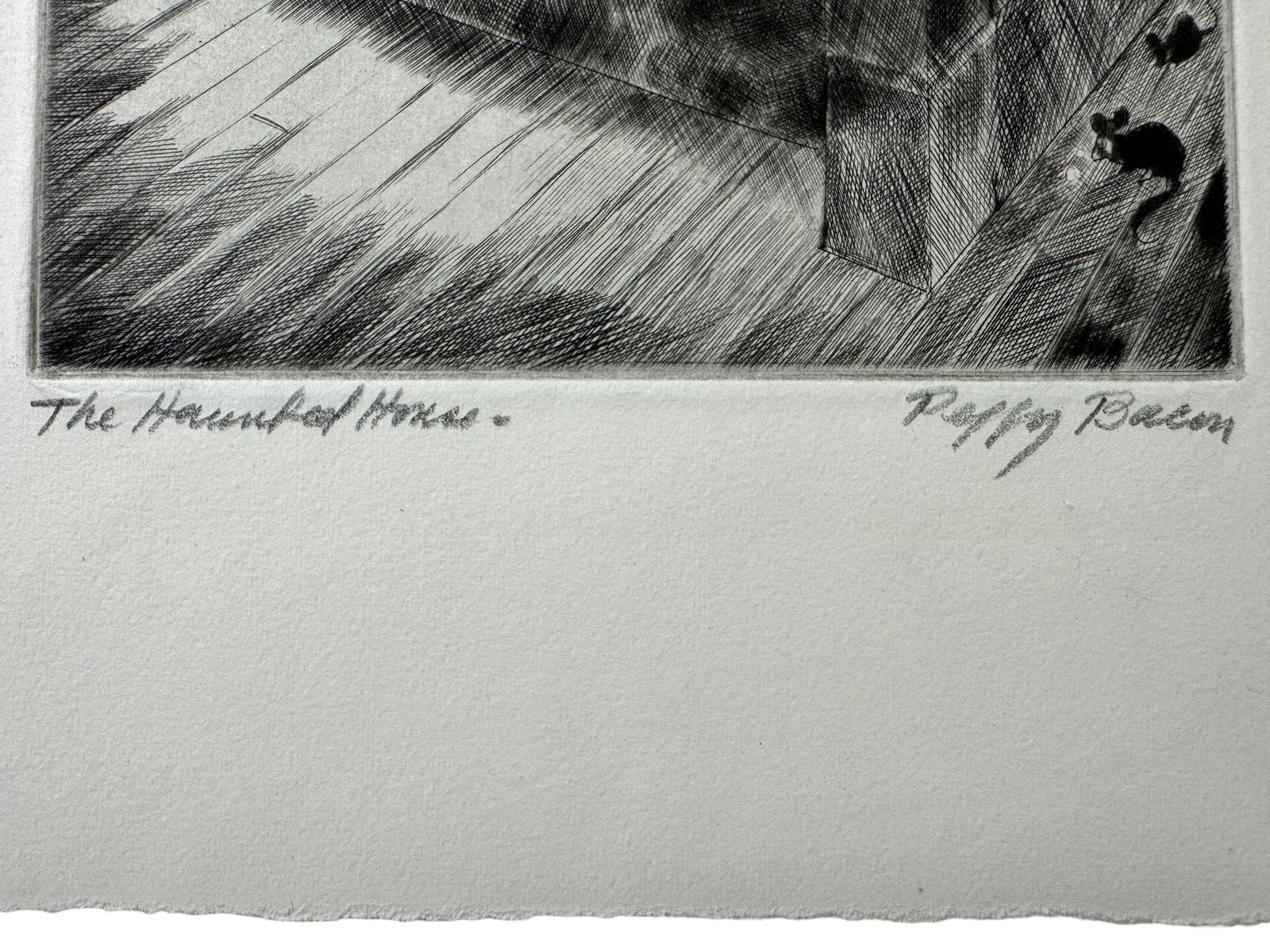 Peggy Bacon "The Haunted House" Drypoint Etching circa 1939 - 4