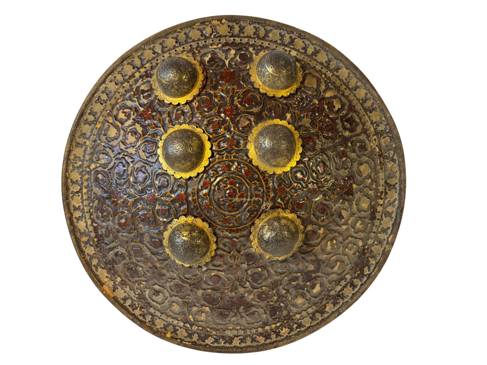 Indo-Persian Sipar Shield: Photos are part of the description and should tell the whole story.