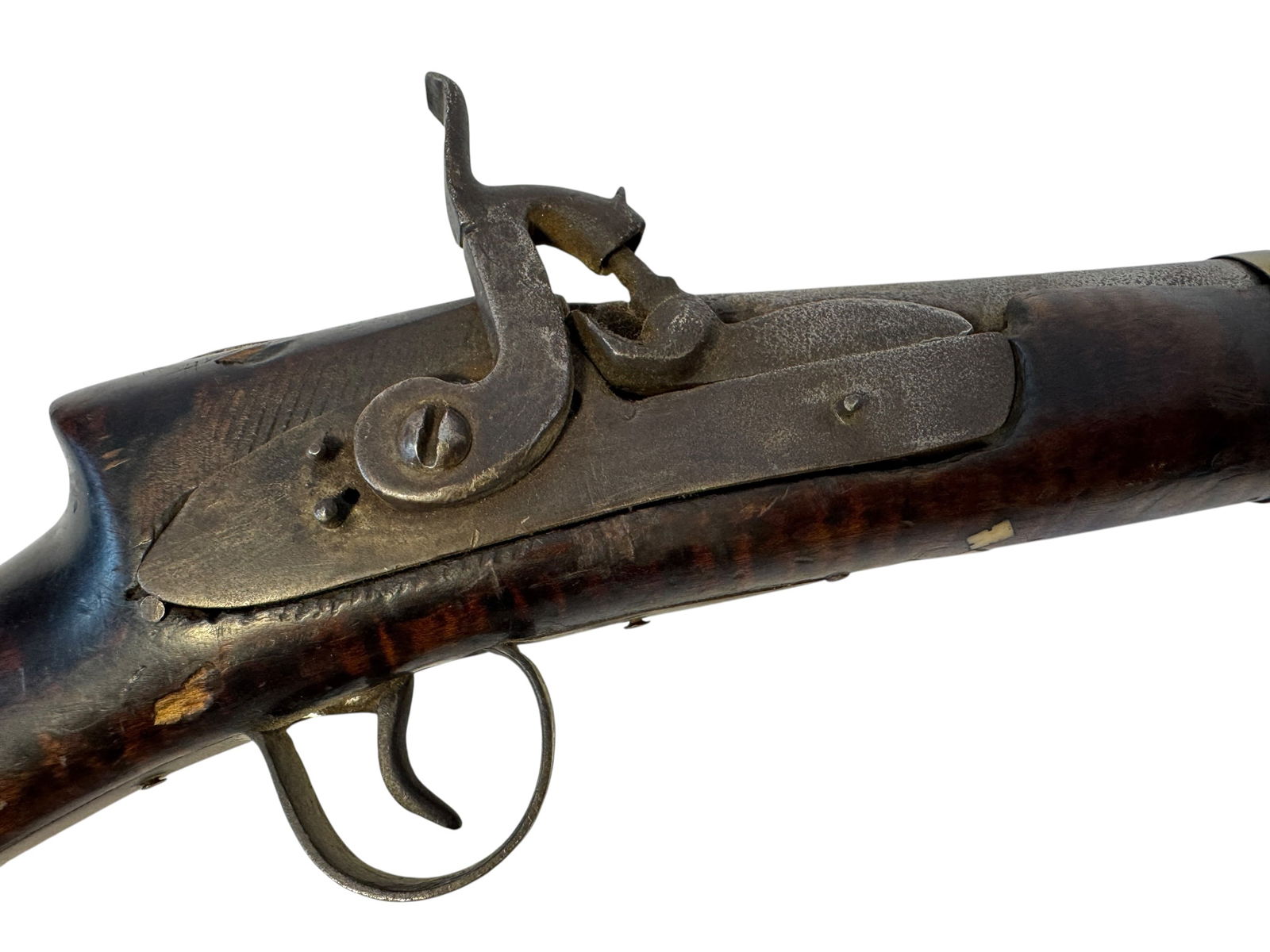 Turkish Flintlock Rifle with Bone Inlay - 4