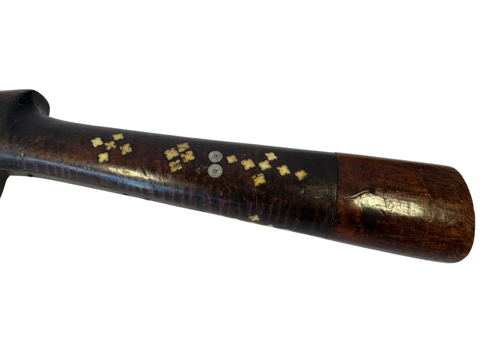 Turkish Flintlock Rifle with Bone Inlay - 7