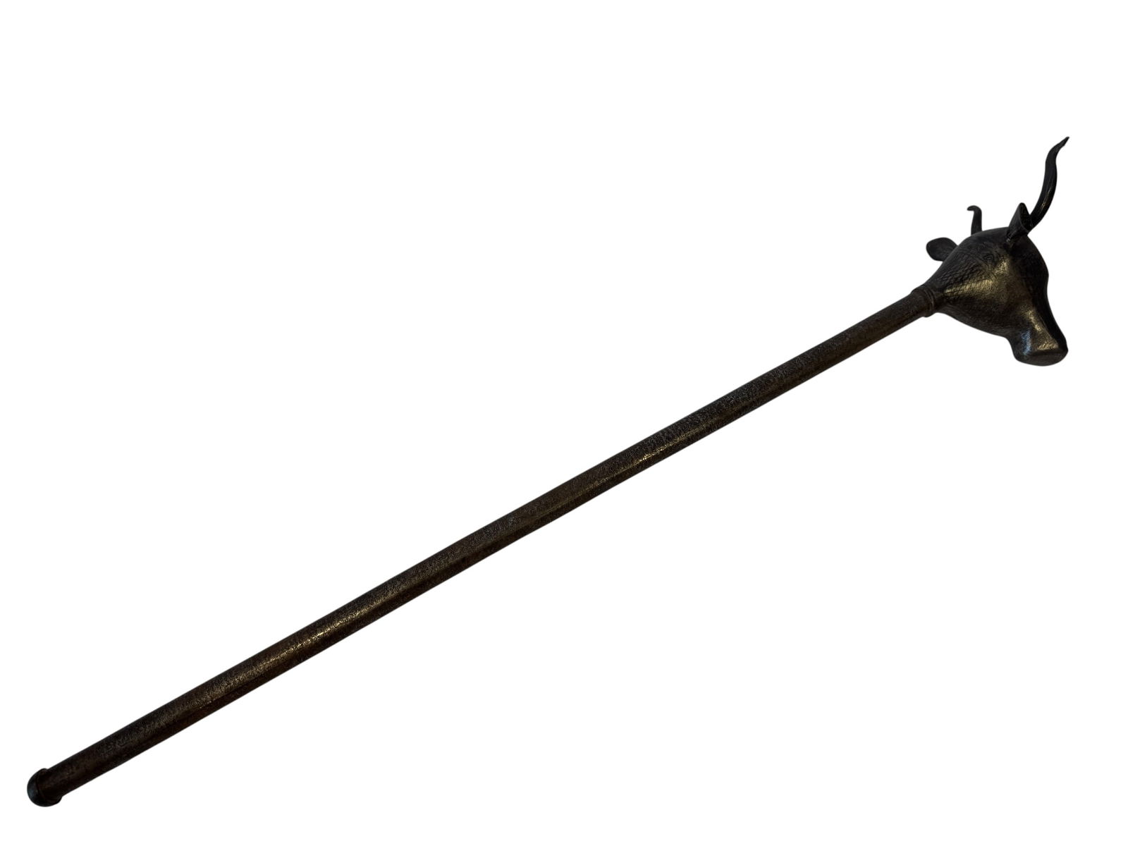 Indo-Persian Bull Head Mace: Photos are part of the description and should tell the whole story.