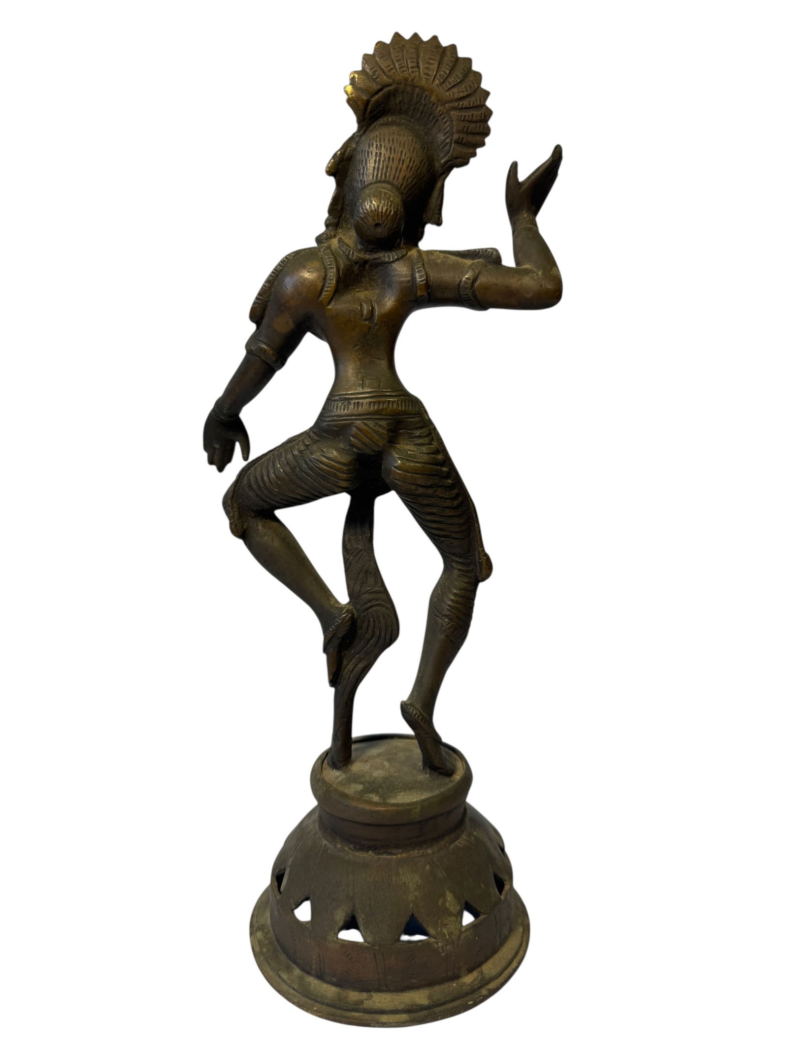 Indian Bronze Dancing Parvati Statue - 3