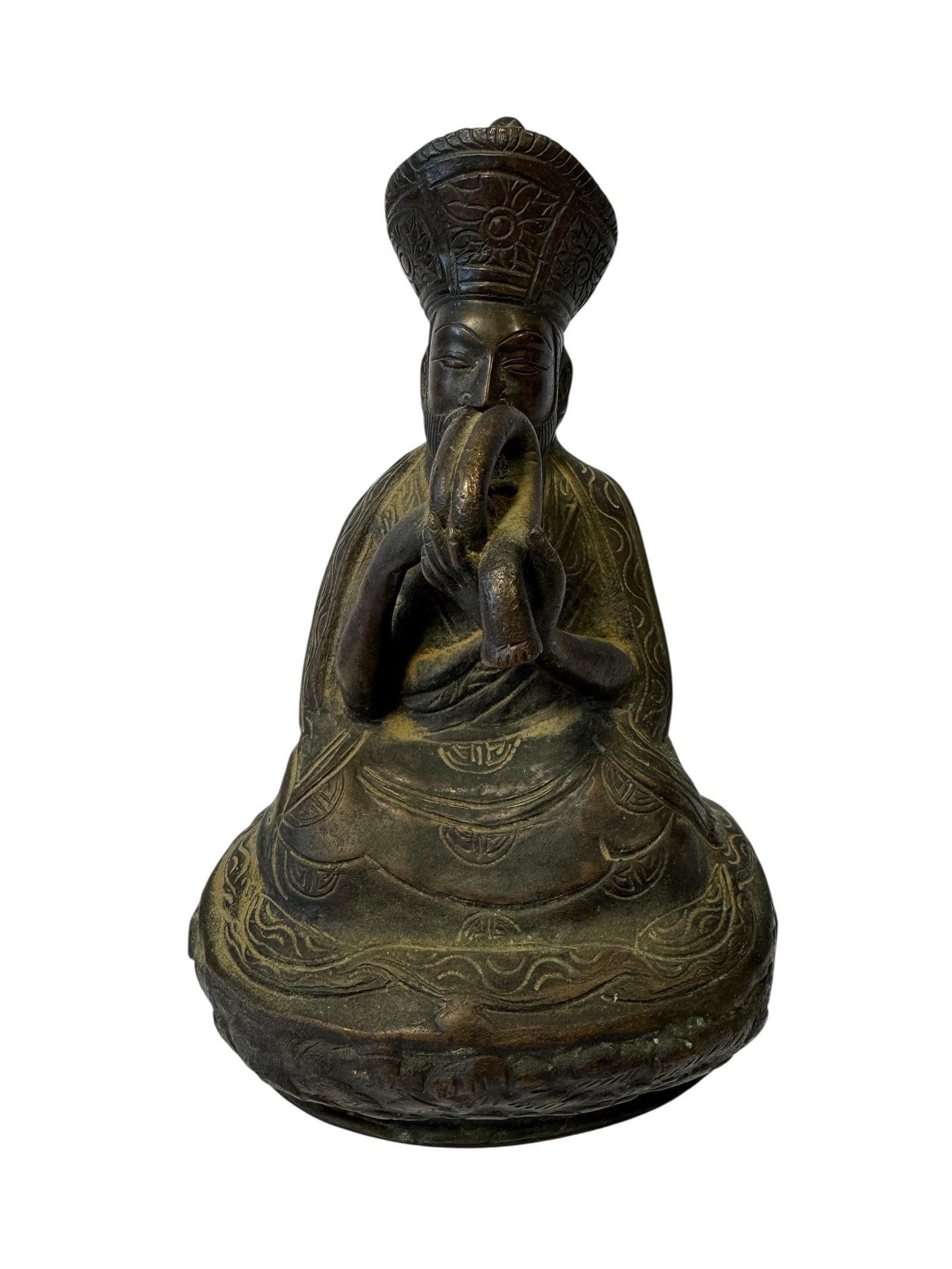 Tibetan Padmasambhava Statue: Photos are part of the description and should tell the whole story.