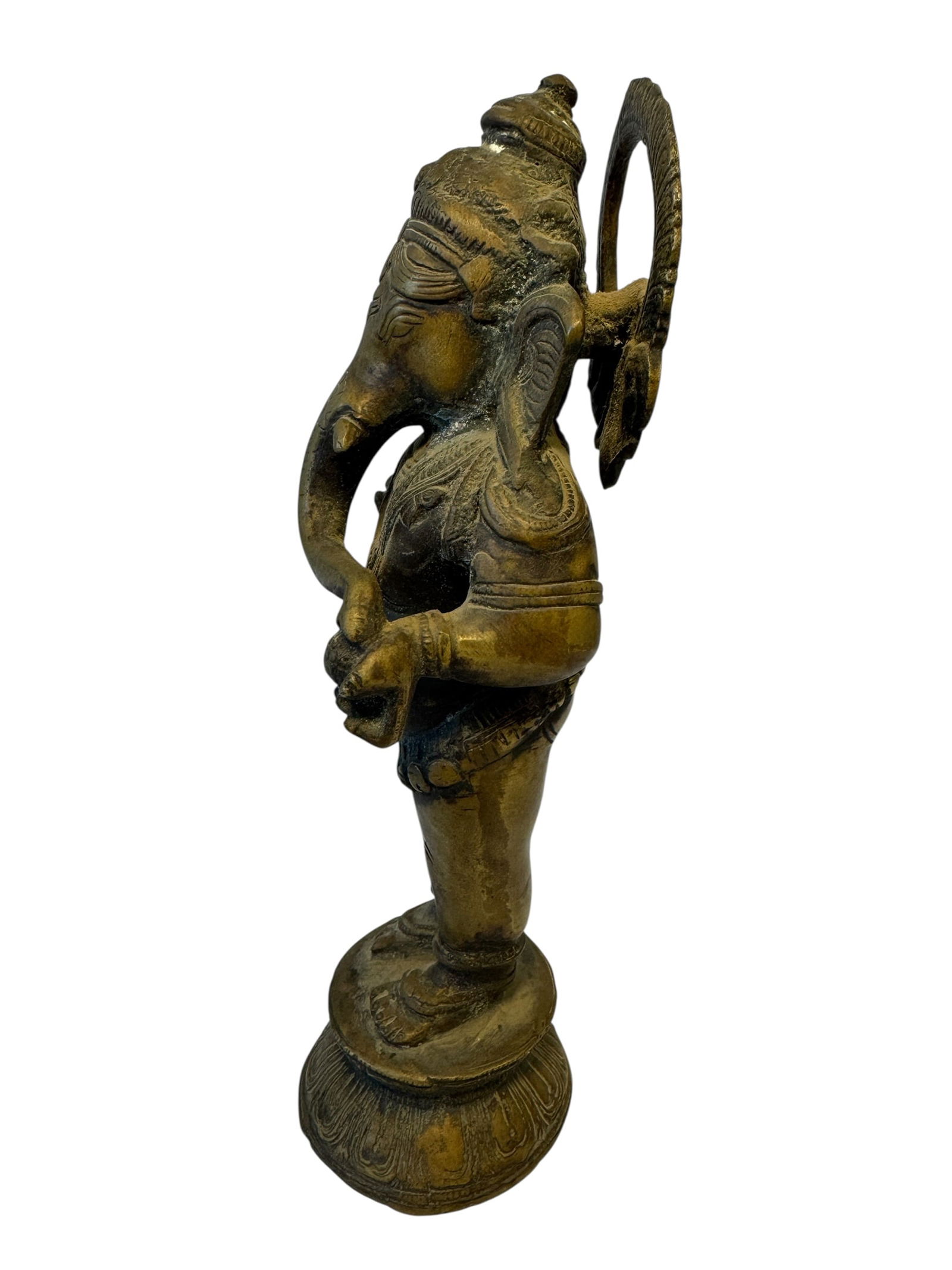 Brass Standing Ganesha Statue - 2