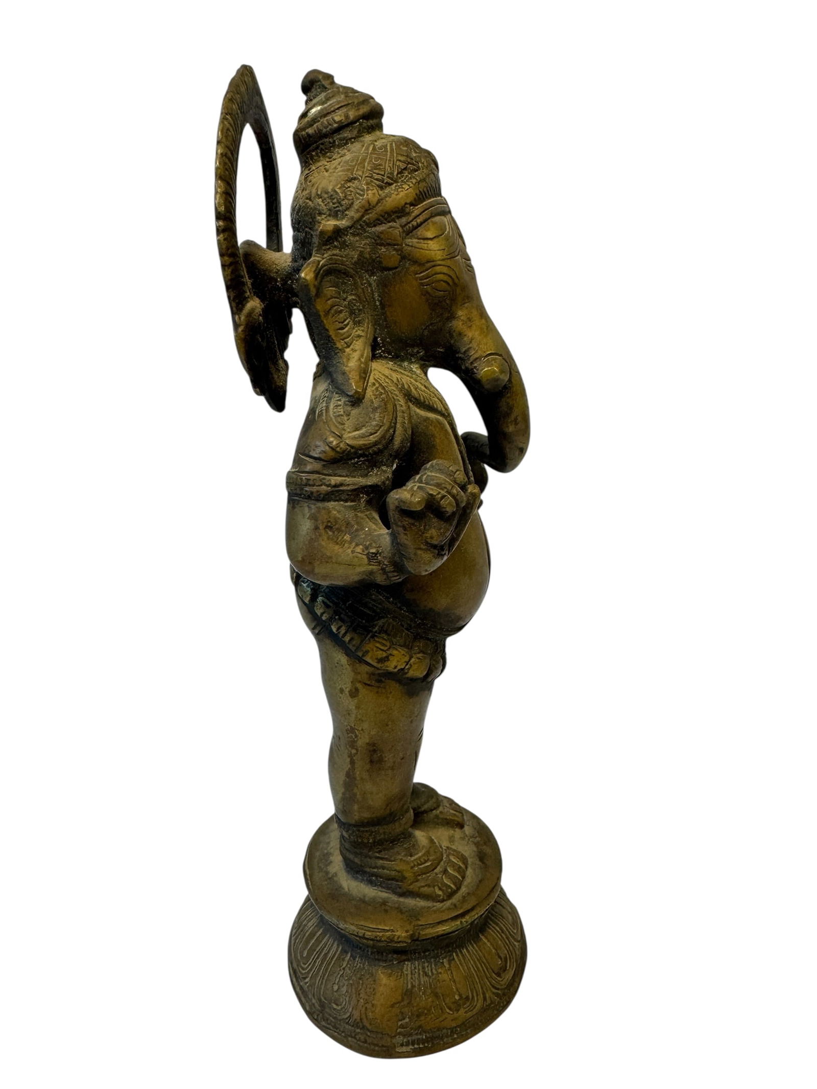 Brass Standing Ganesha Statue - 4