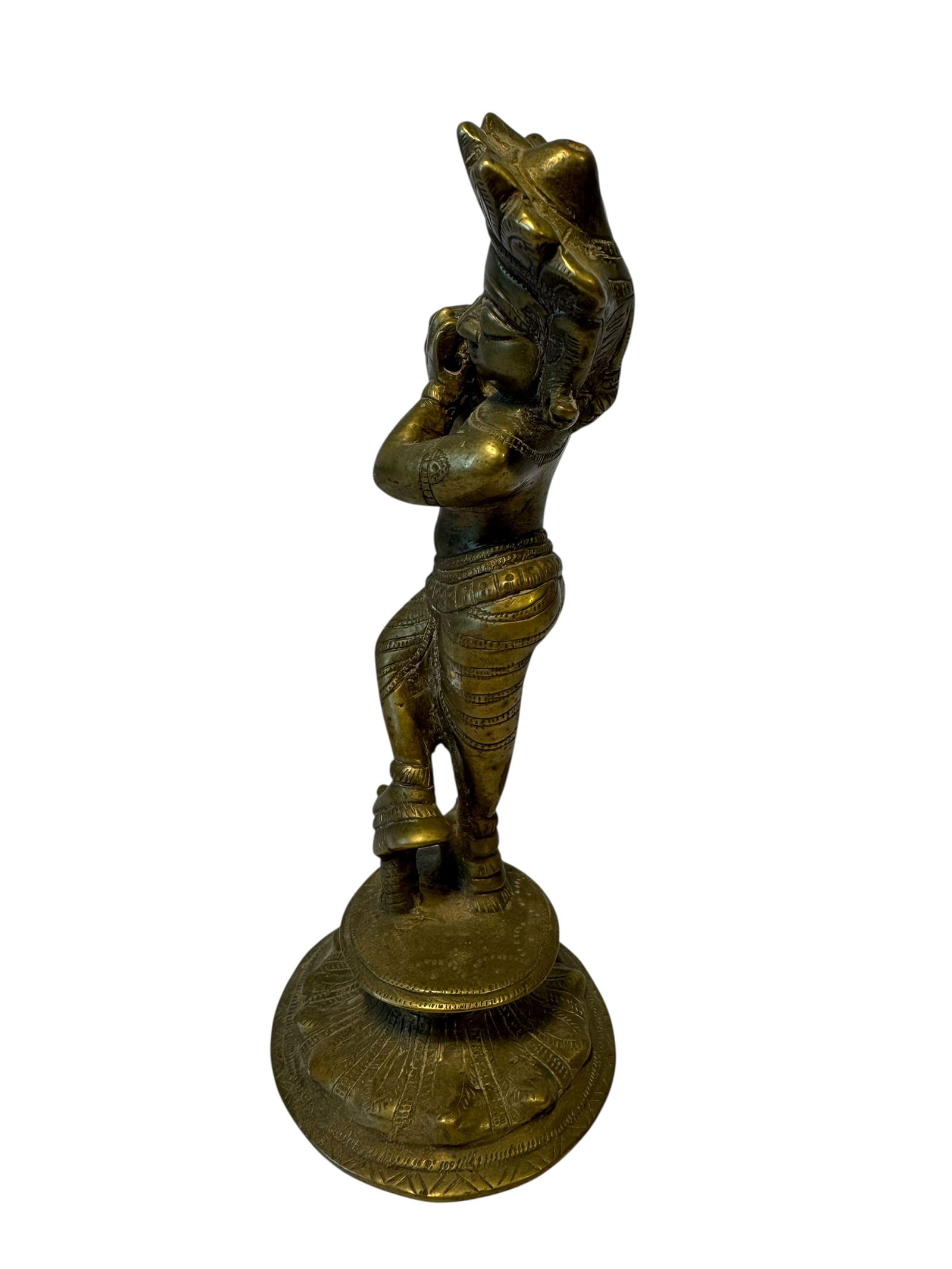 Brass Krishna Venugopala Statue - 2
