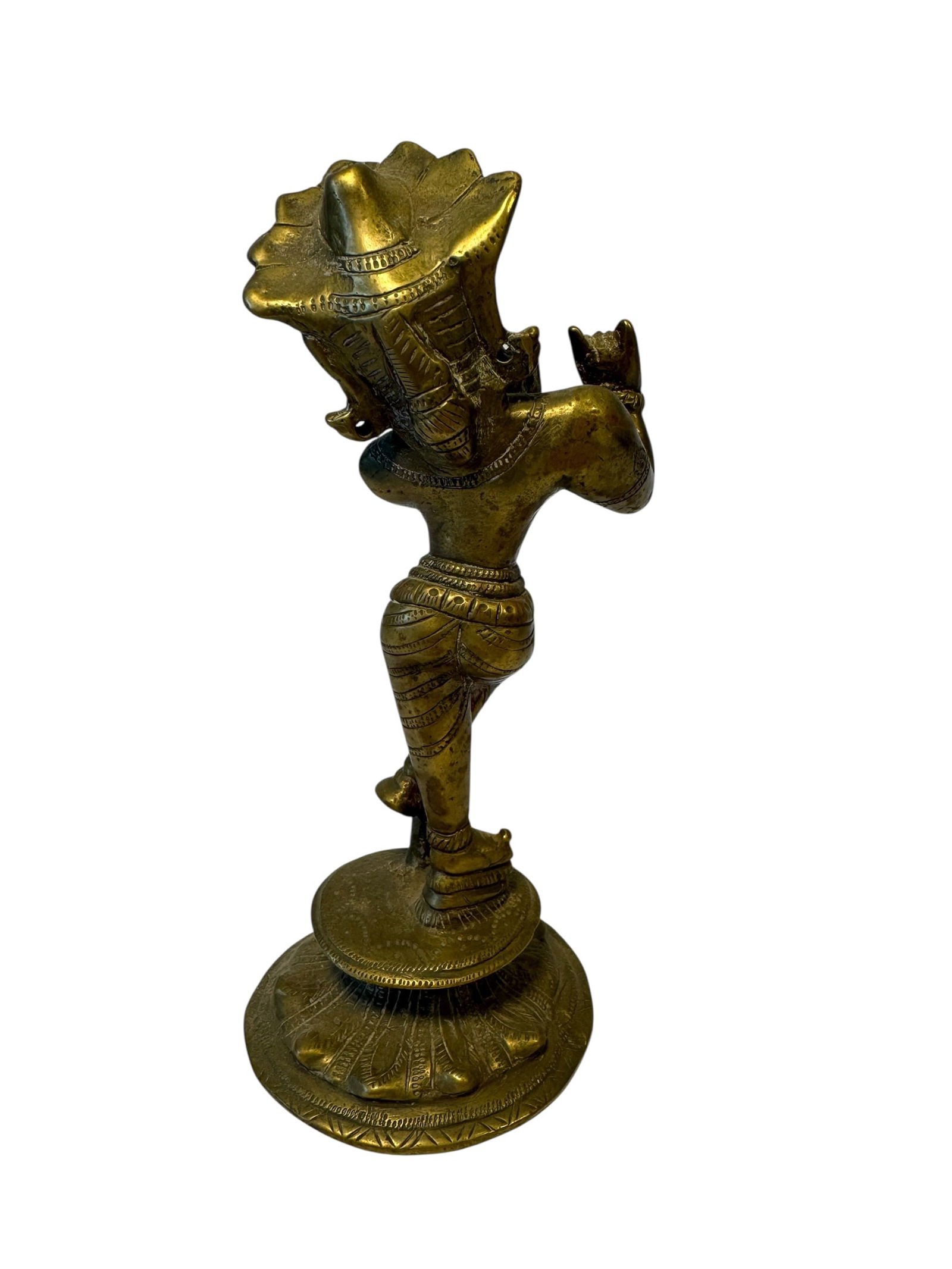 Brass Krishna Venugopala Statue - 3
