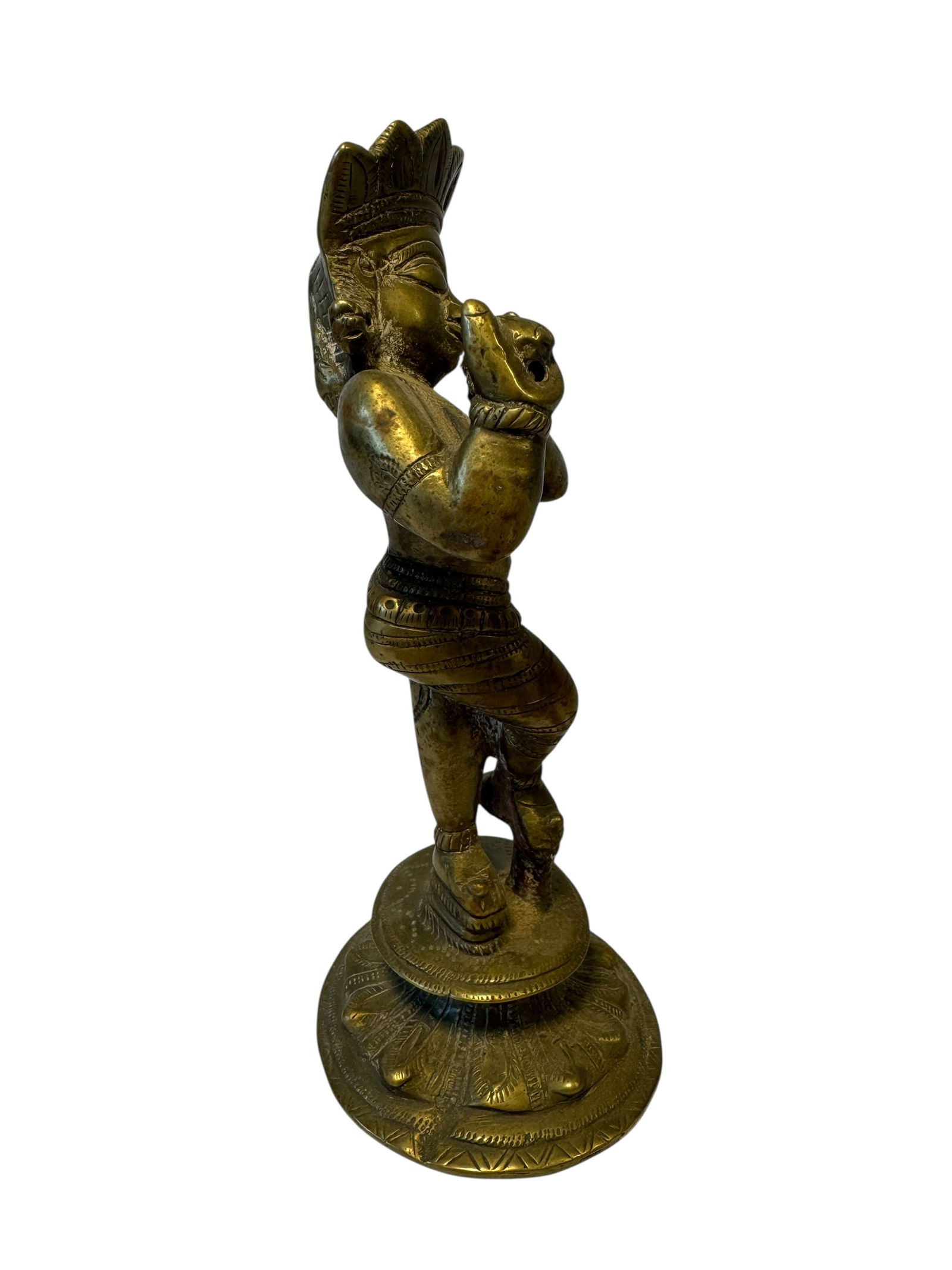 Brass Krishna Venugopala Statue - 4