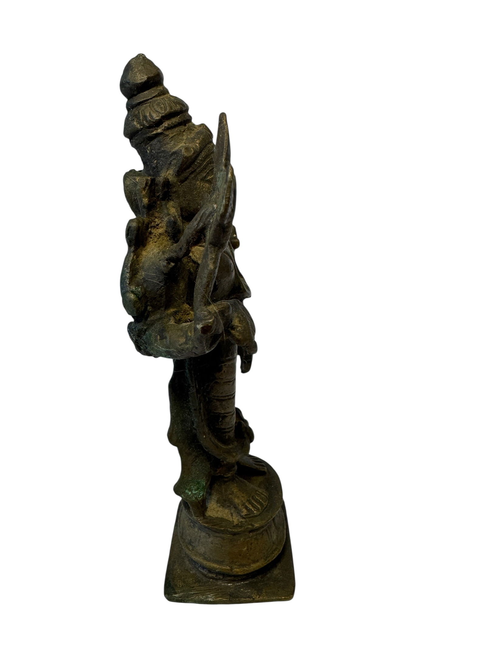 Indian Bronze Vishnu Statue - 4