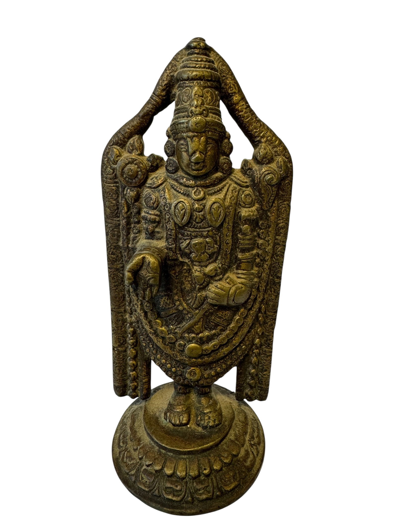 Brass Tirupati Balaji Statue: Photos are part of the description and should tell the whole story.