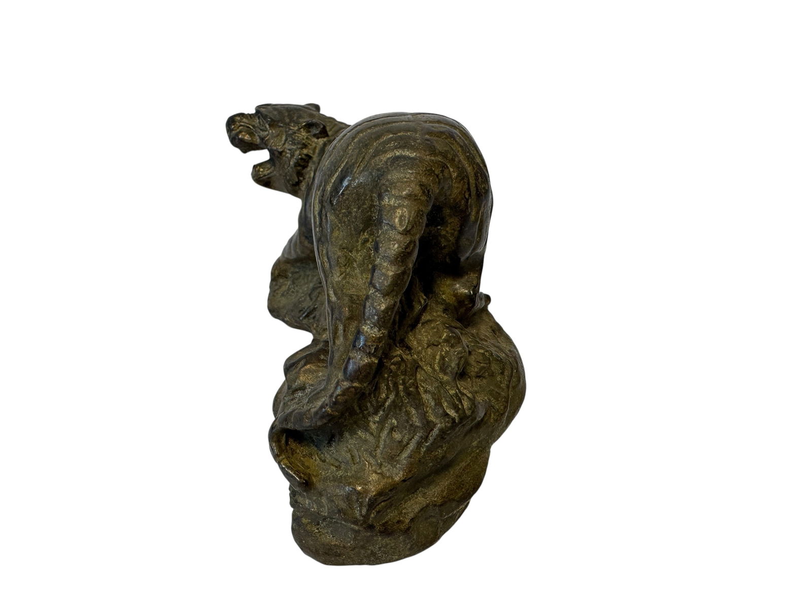 Solid Bronze Bengal Tiger Statue - 2