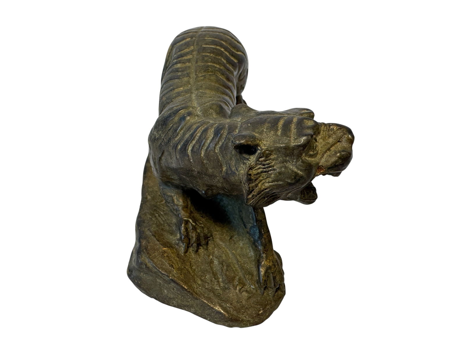 Solid Bronze Bengal Tiger Statue - 4