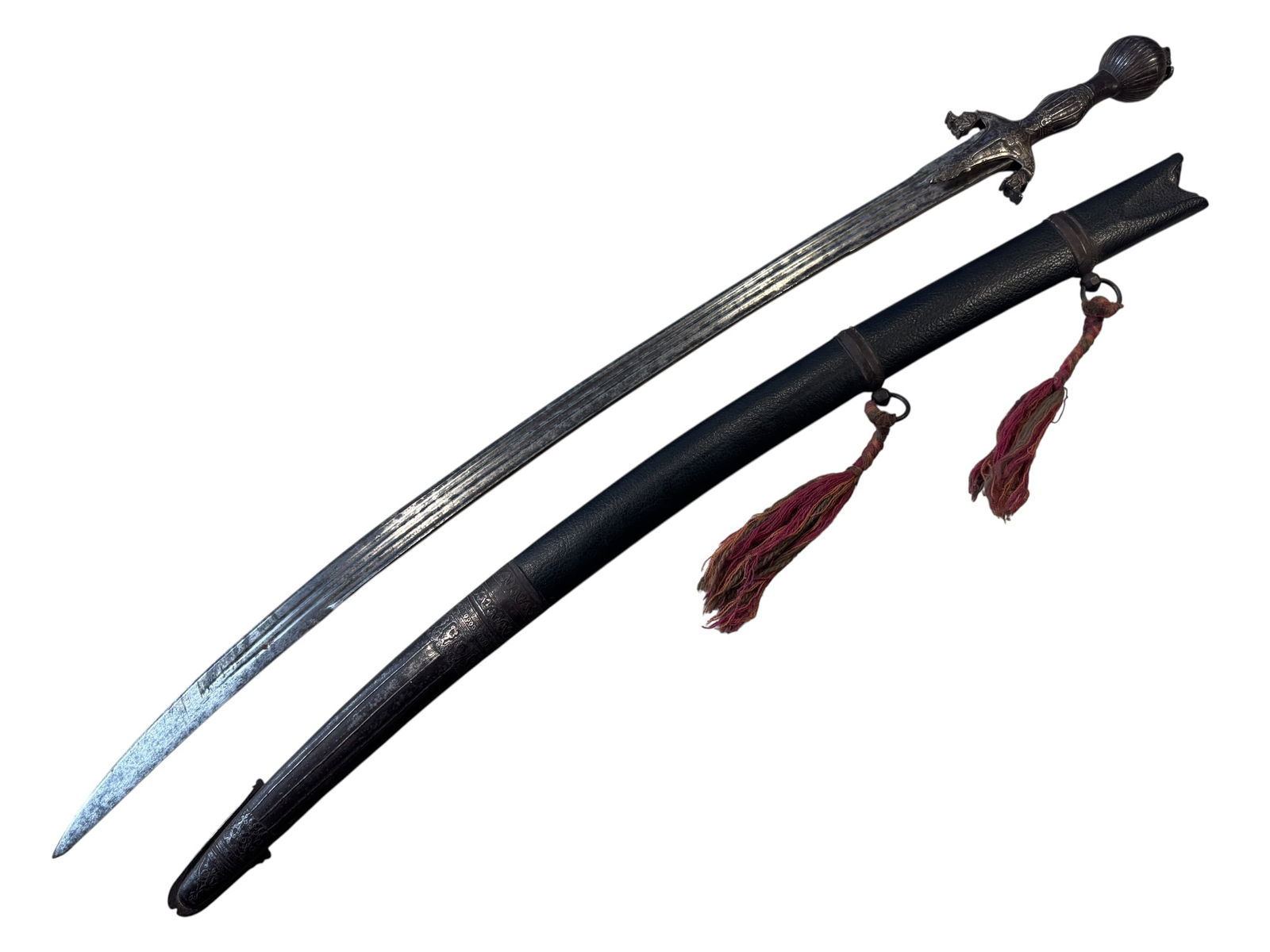 Afgan Pulwar Sword w/ Scabbard - 2