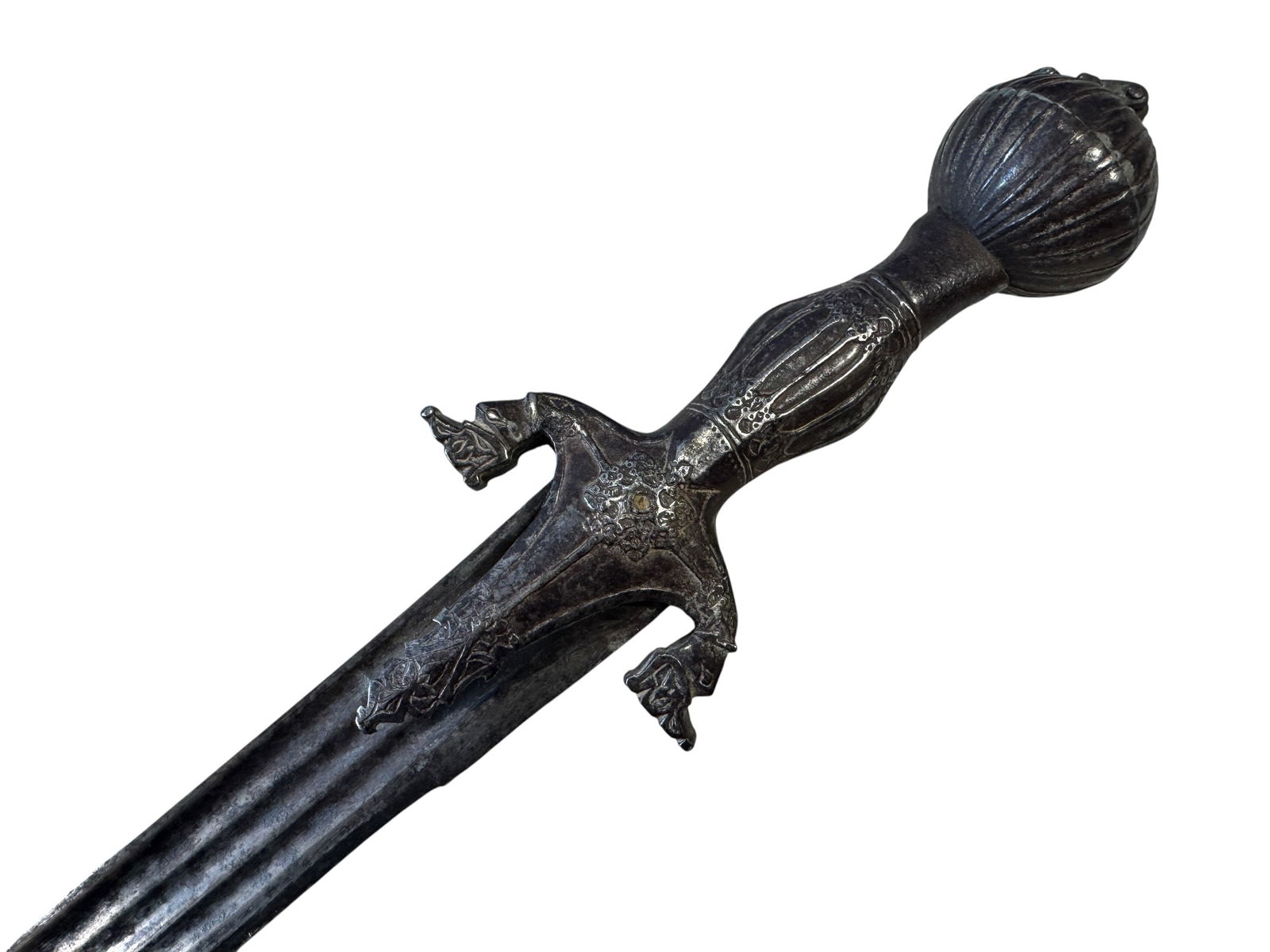 Afgan Pulwar Sword w/ Scabbard - 4