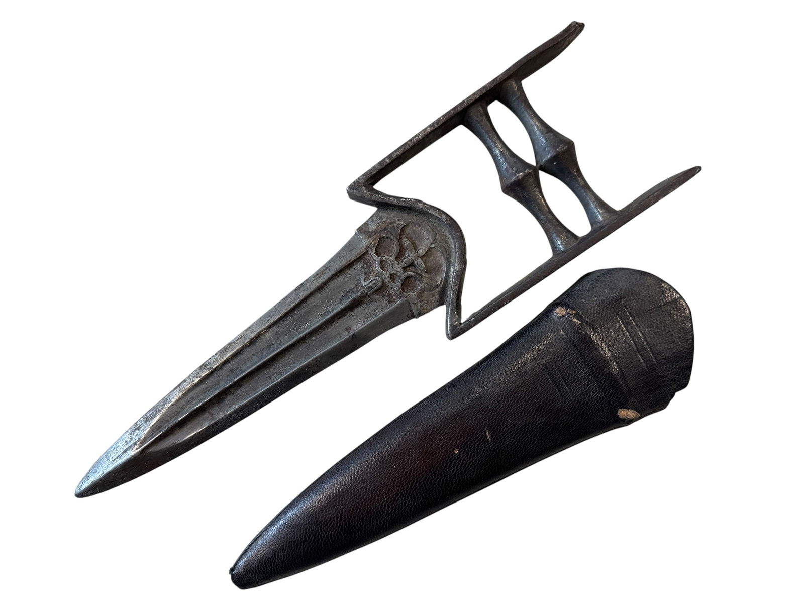 Indian Katar Dagger w/ Scabbard: Photos are part of the description and should tell the whole story.