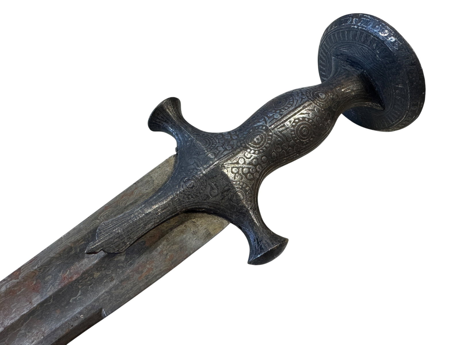 Indian Wootz Damascus Steel Tulwar (Talwar) Sword - 3