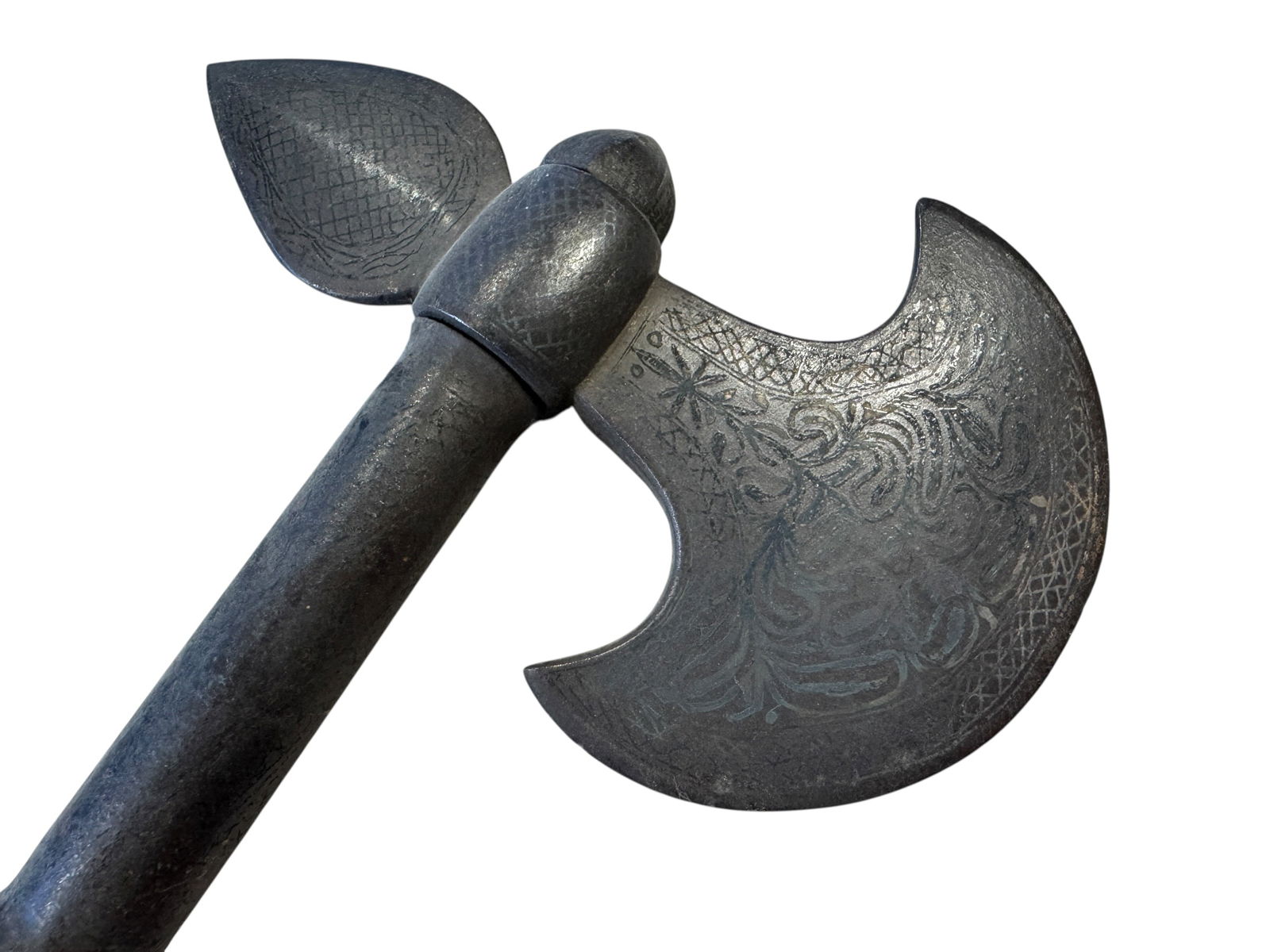 Indo Persian Tabar Etched Axe - 3