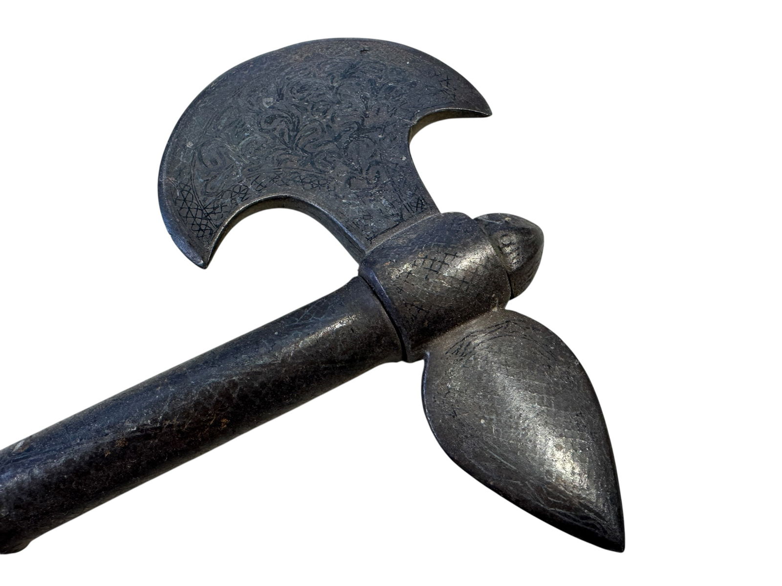Indo Persian Tabar Etched Axe - 4