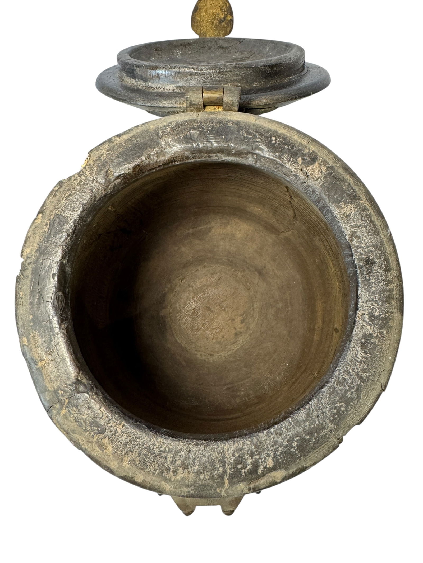 Indian Round Wooden Box - 6