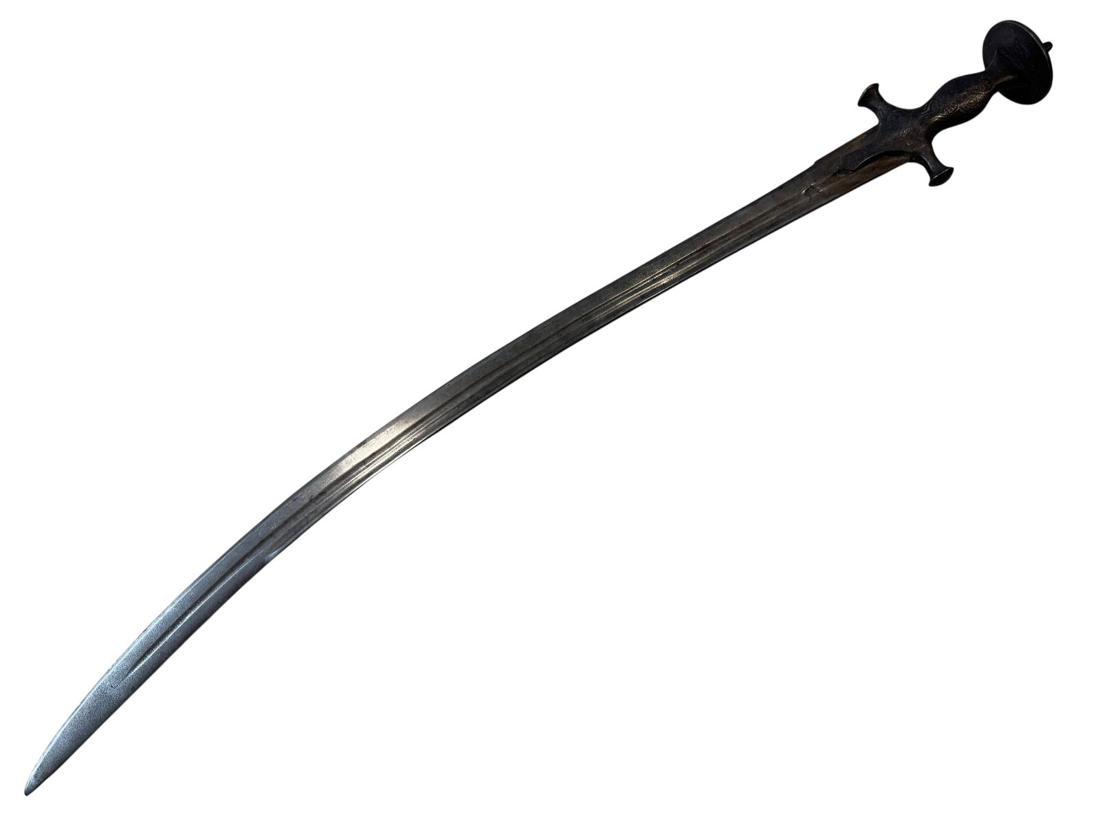 Indian Wootz Damascus Steel Tulwar (Talwar) Sword - 2