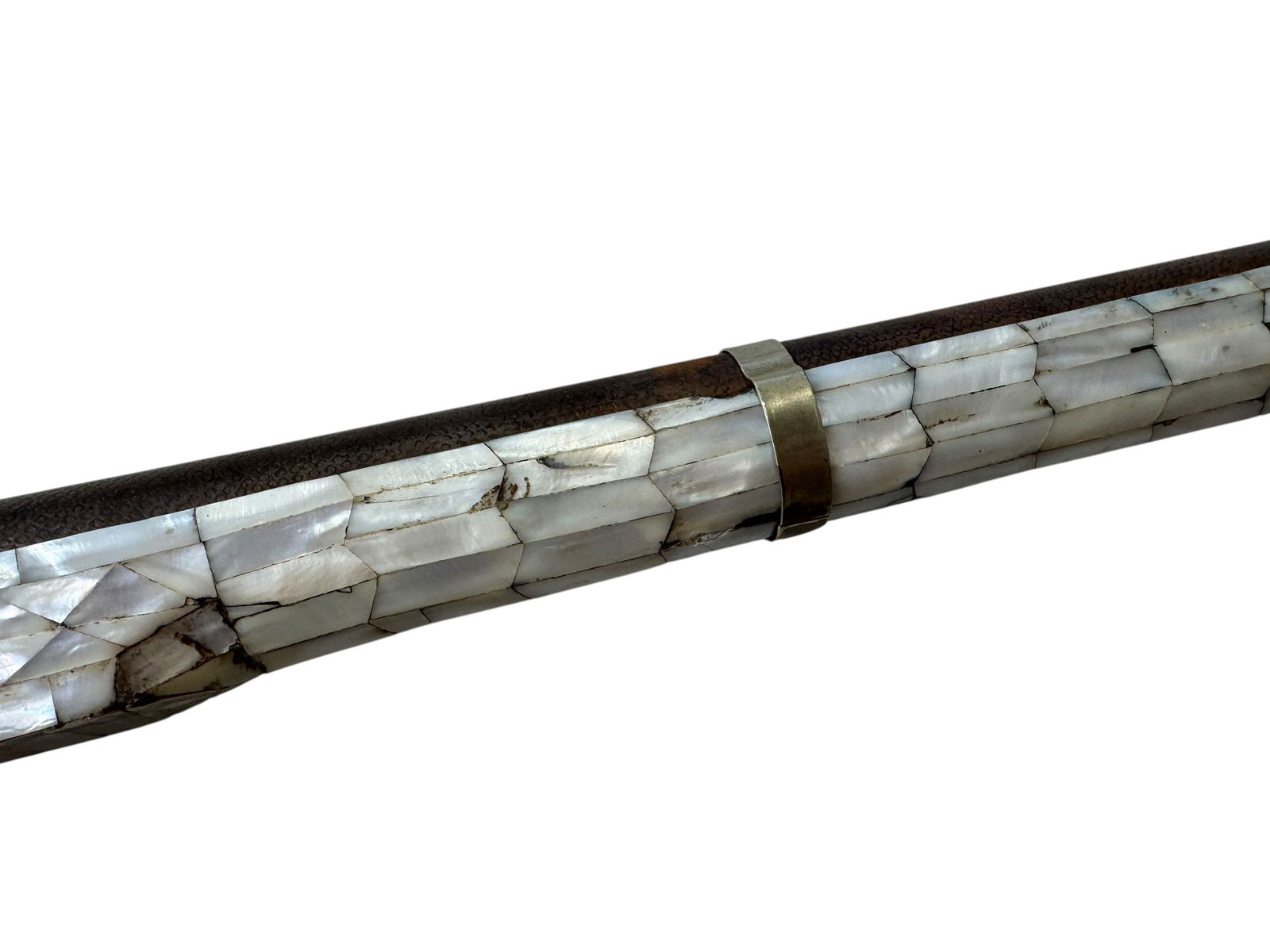 Long Indian Jazail Mother of Pearl Flintlock Musket - 5