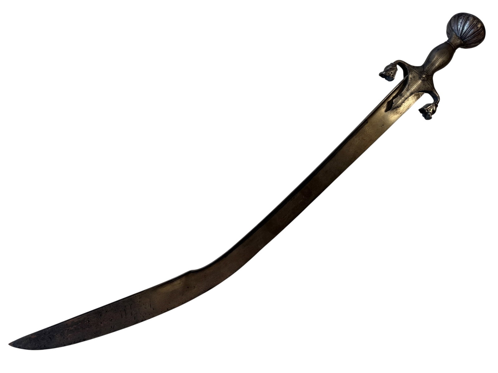 Indian Wootz Damascus Steel Tulwar (Talwar) Sword: Photos are part of the description and should tell the whole story.