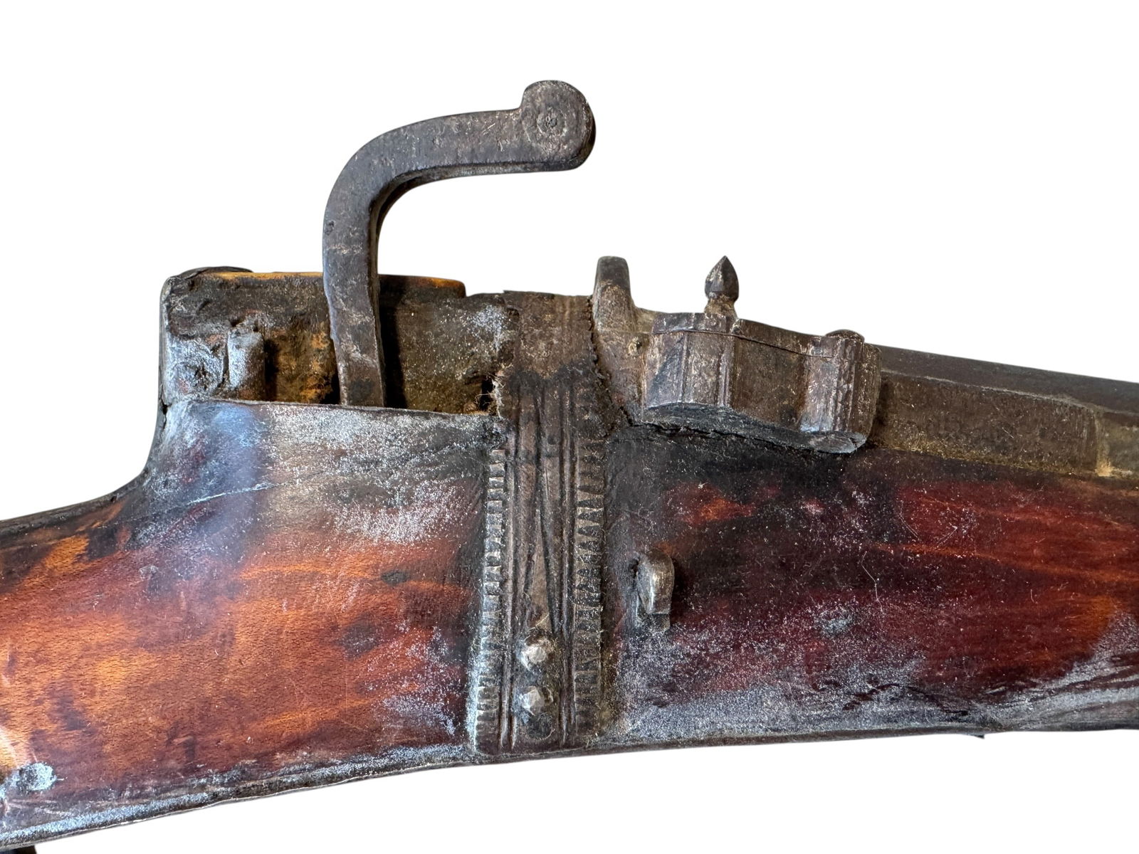 Long Indian Matchlock Musket - 7