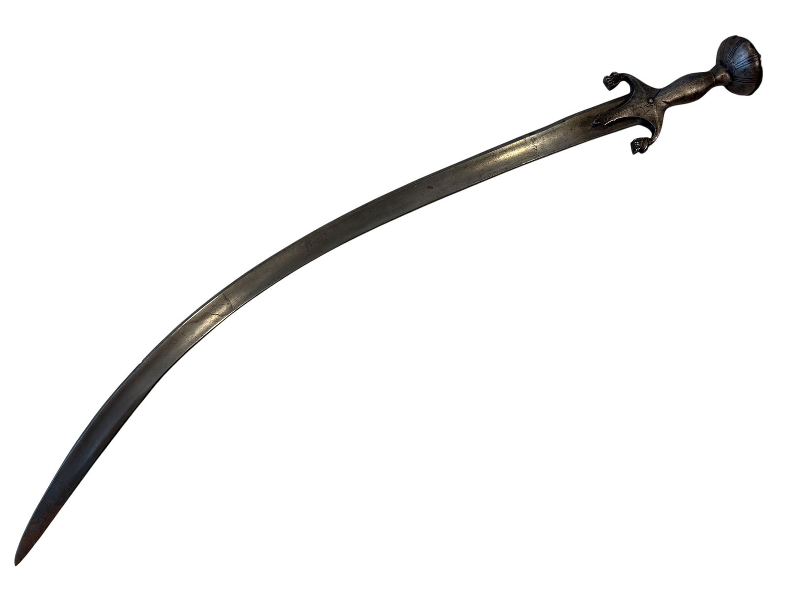 Indian Wootz Damascus Steel Tulwar (Talwar) Sword: Photos are part of the description and should tell the whole story.