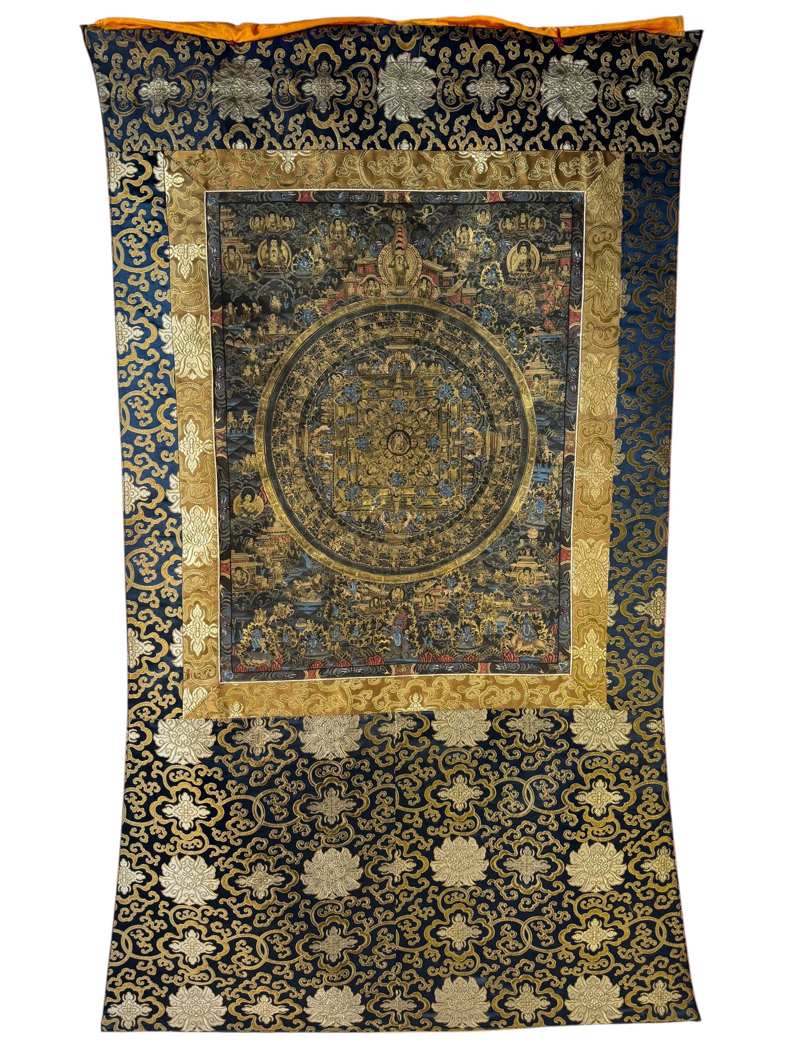 Tibetan Thangka Buddha Mandala Painting: Photos are part of the description and should tell the whole story.