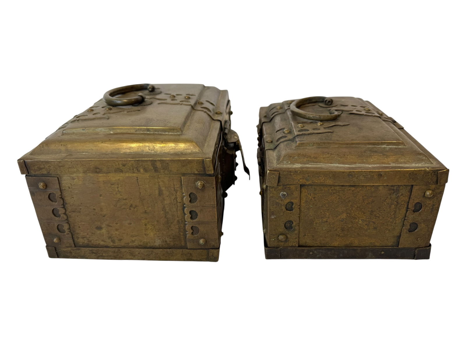 Pair Brass Betel Boxes - 4