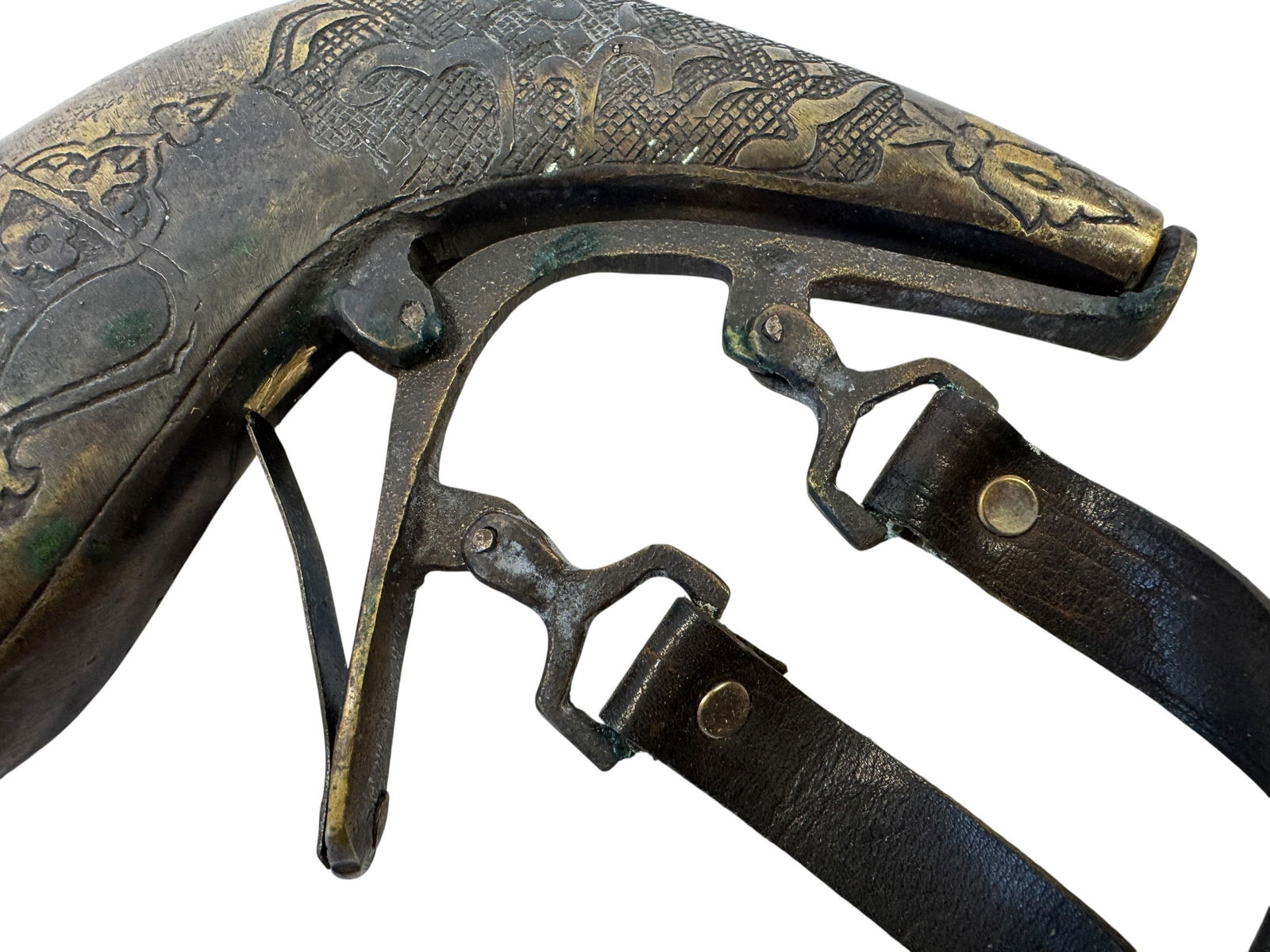 Ottoman Brass Gun Powder Flask - 3