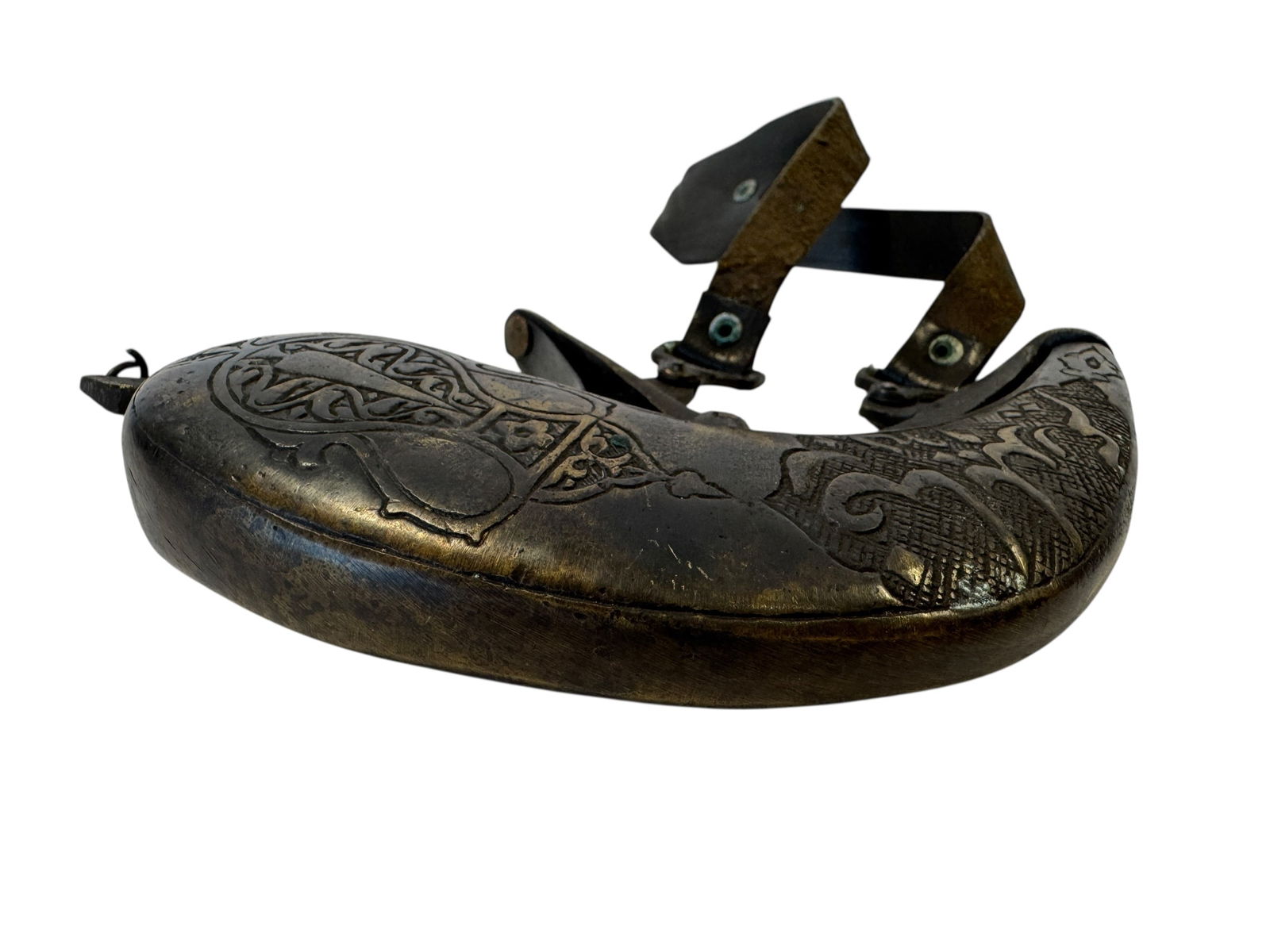 Ottoman Brass Gun Powder Flask - 5