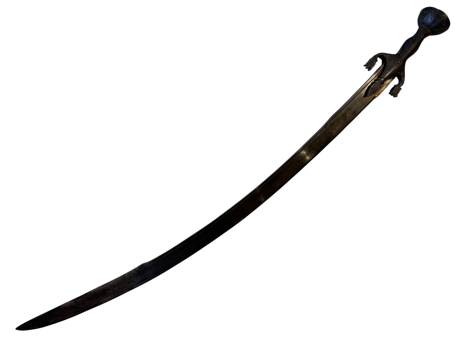 Afghan Pulwar Sword w/ Etching: Photos are part of the description and should tell the whole story.