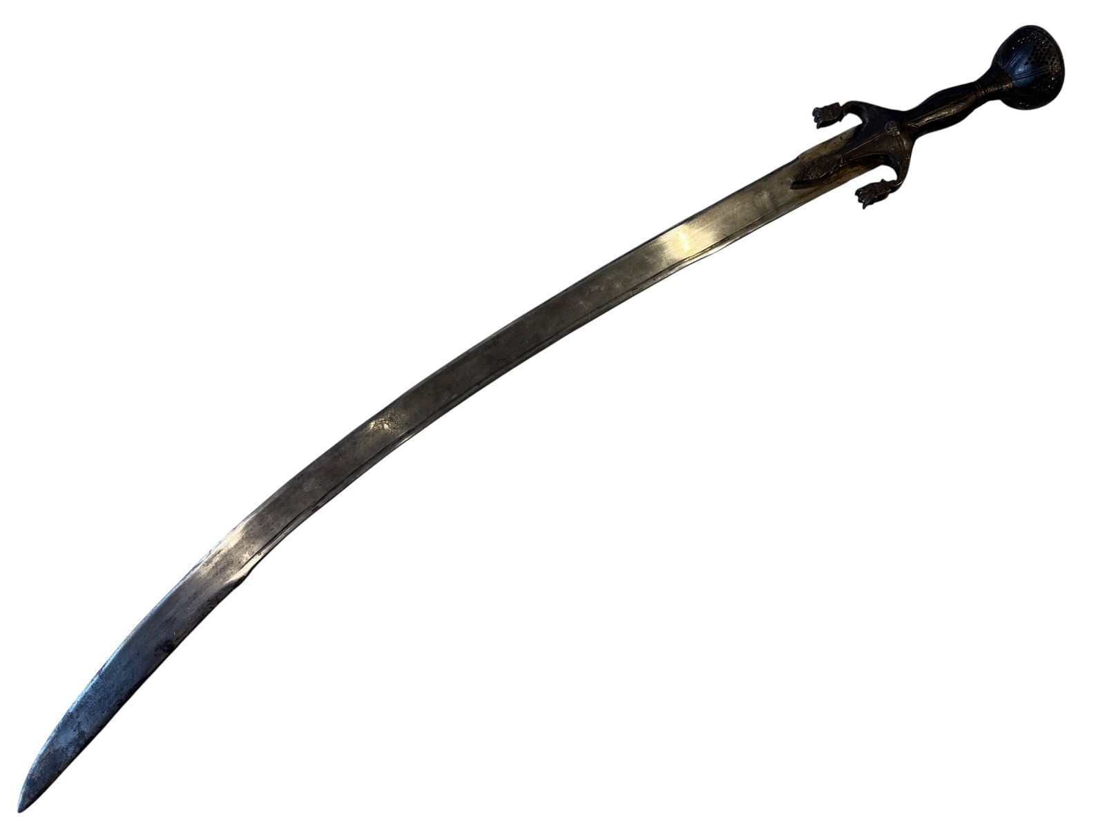 Afghan Pulwar Sword w/ Etching - 2