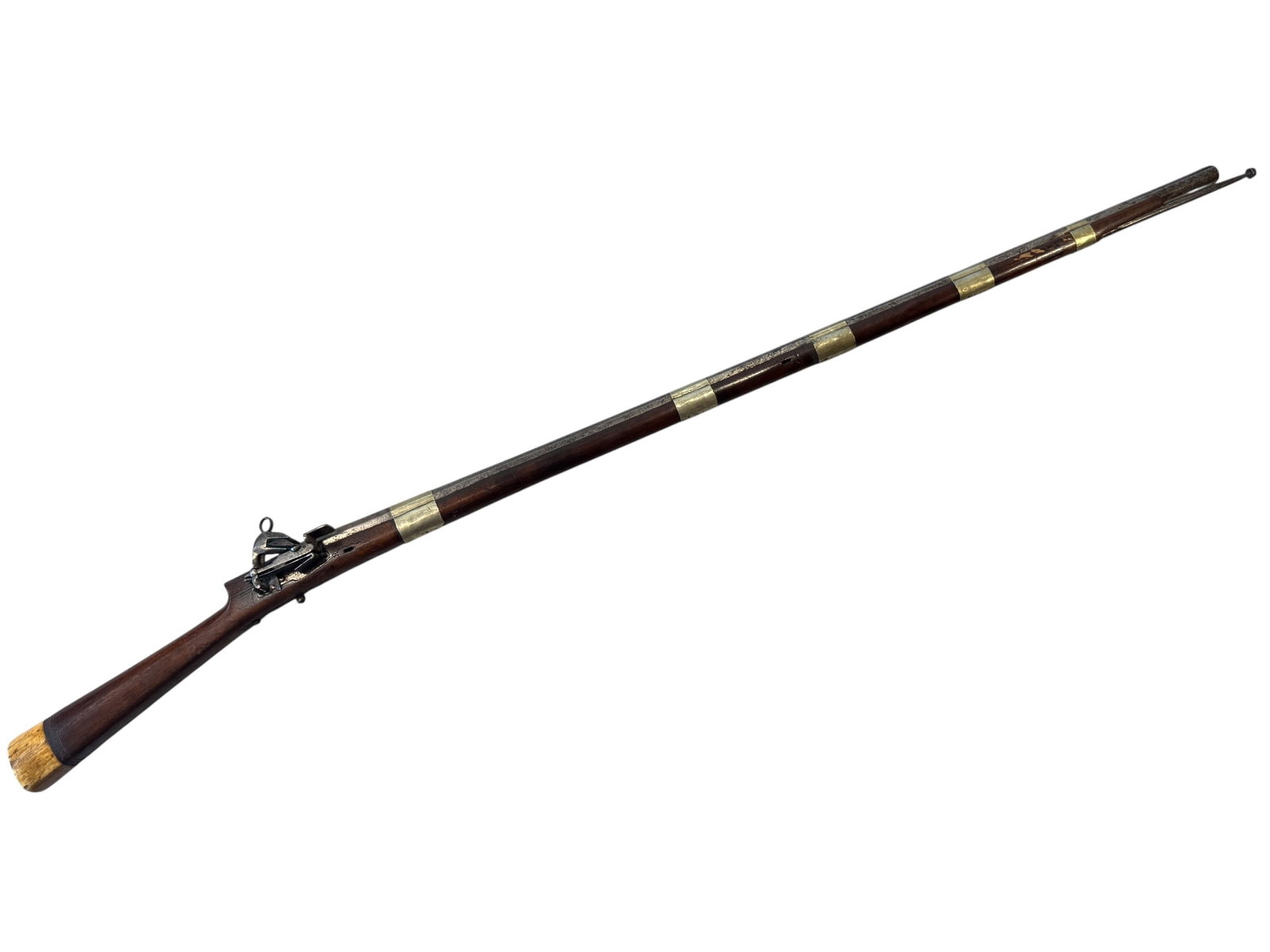 Ottoman Miquelet Lock Shishana Rifle w/ Ball Trigger: Photos are part of the description and should tell the whole story.