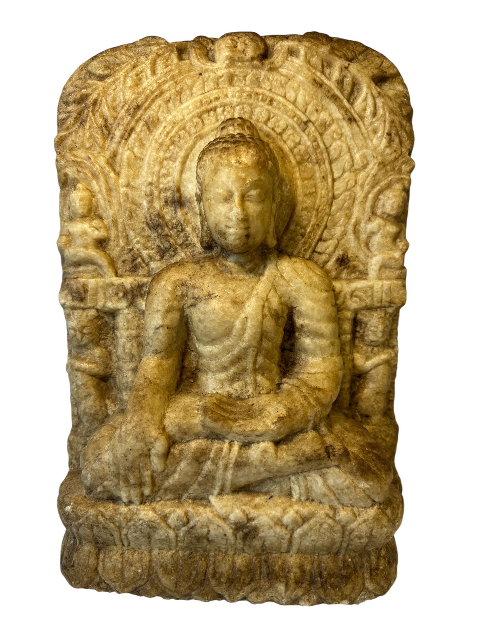 Heavy Stone Buddha Sculpture: Photos are part of the description and should tell the whole story.