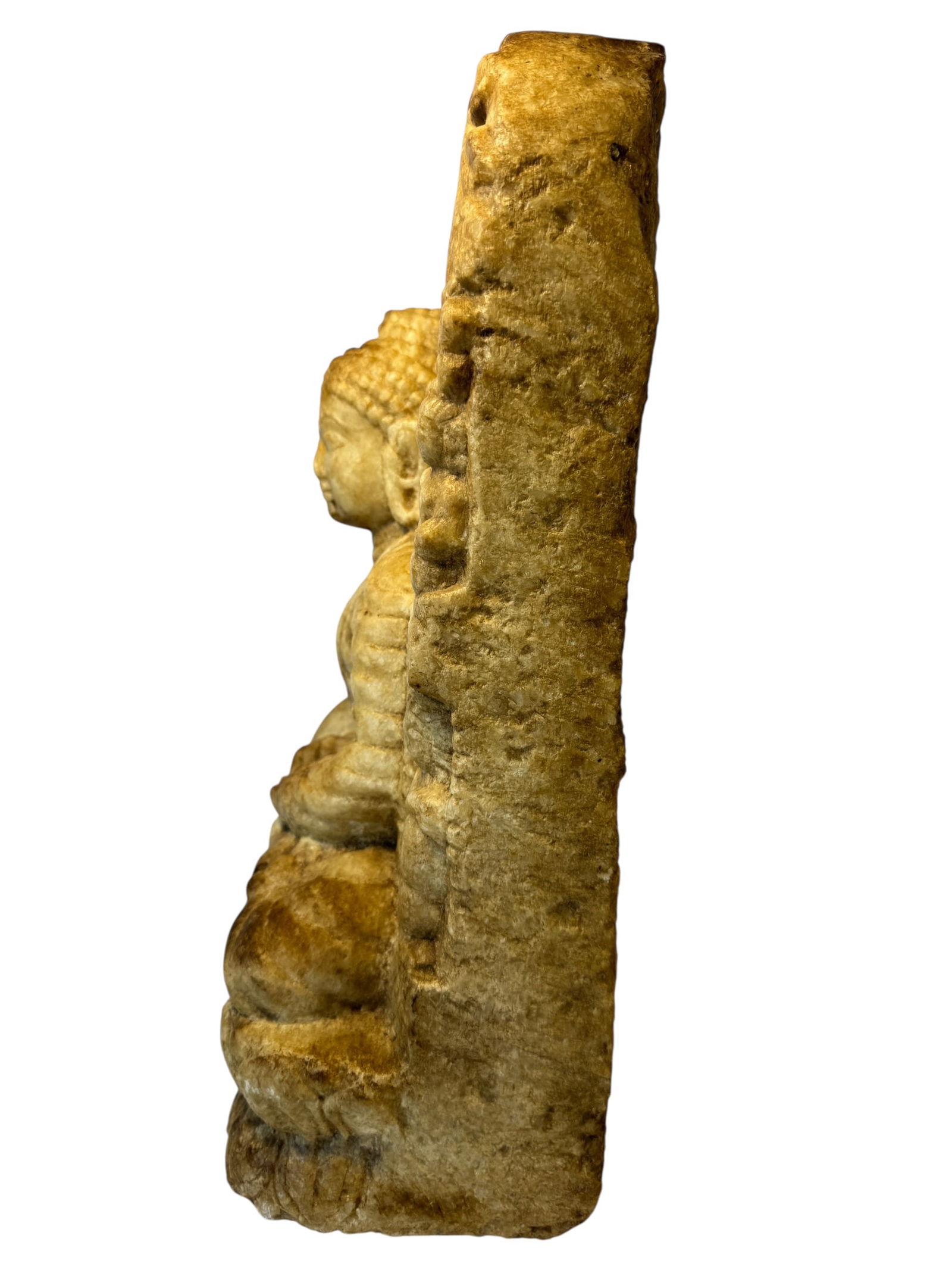 Heavy Stone Buddha Sculpture - 2