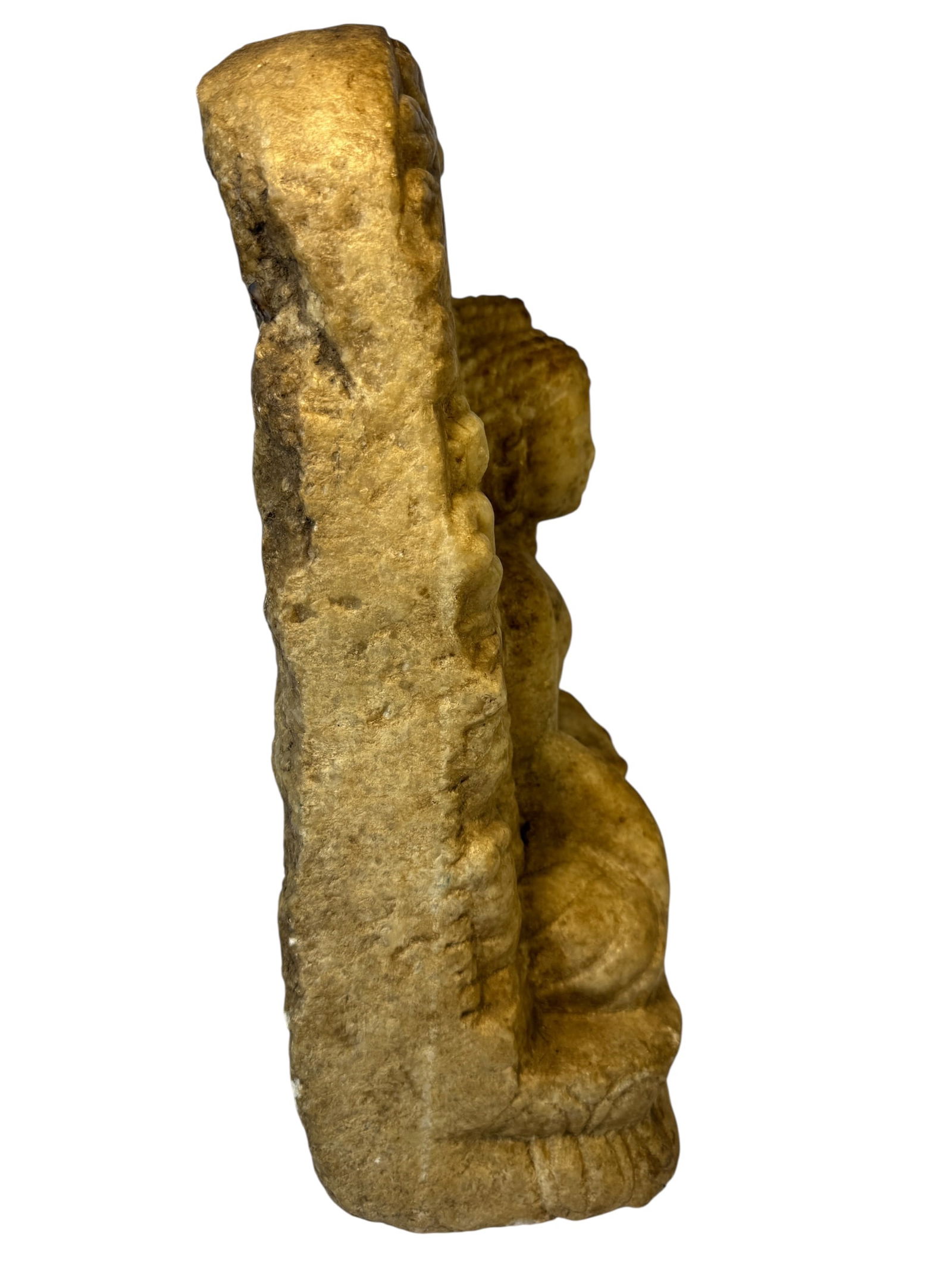 Heavy Stone Buddha Sculpture - 4